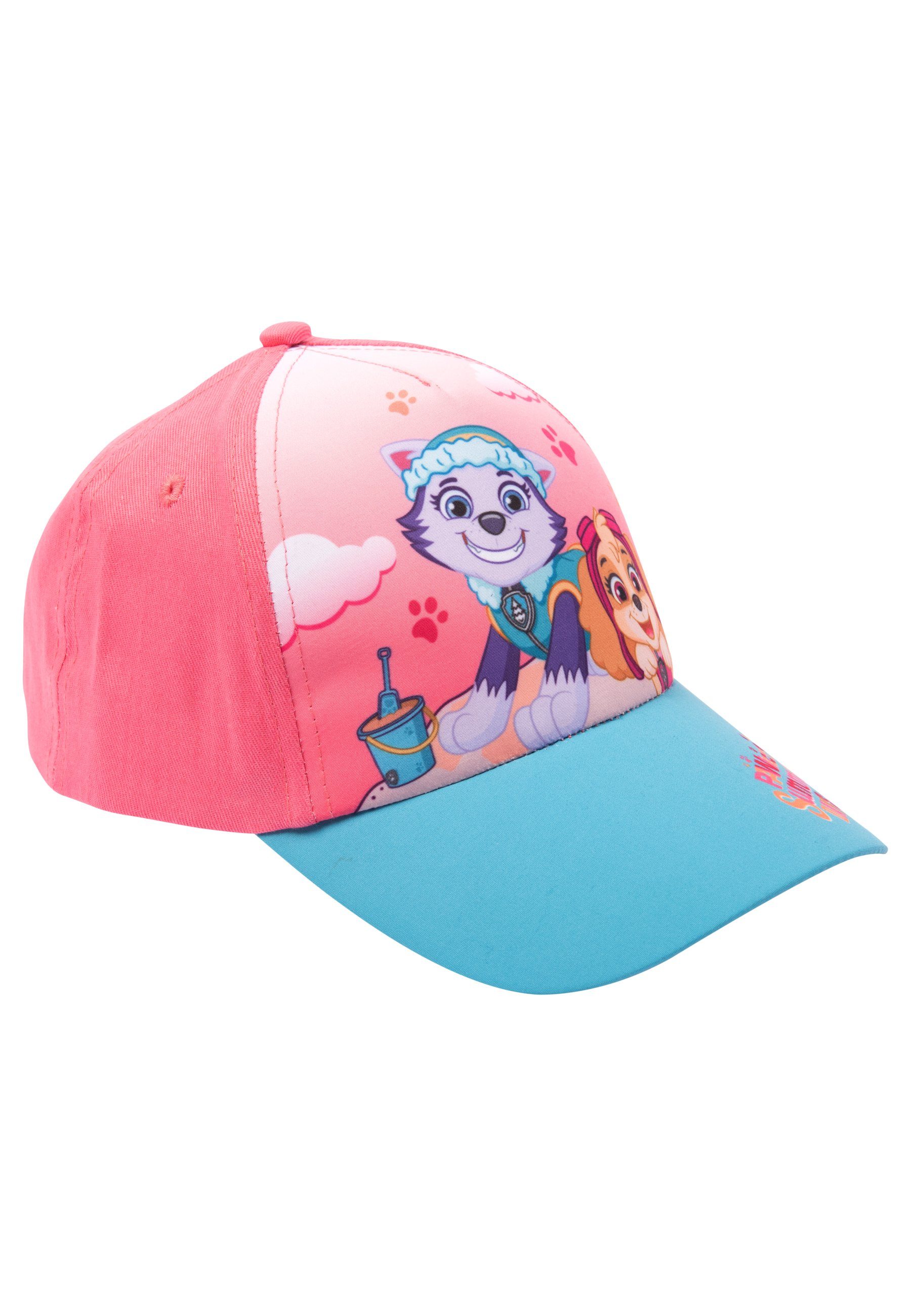 Kappe Baseball Basecap Labels® Baseballkappe Patrol United Mädchen Rosa/Blau Kinder Paw Cap Cap