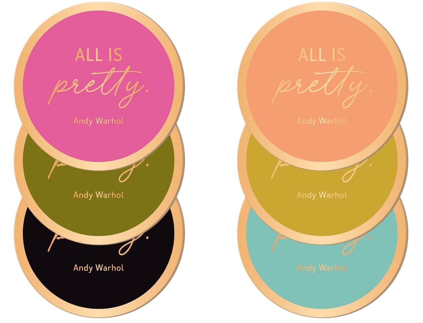 Grafik Werkstatt Getränkeuntersetzer Korkuntersetzer in Schachtel - Andy Warhol