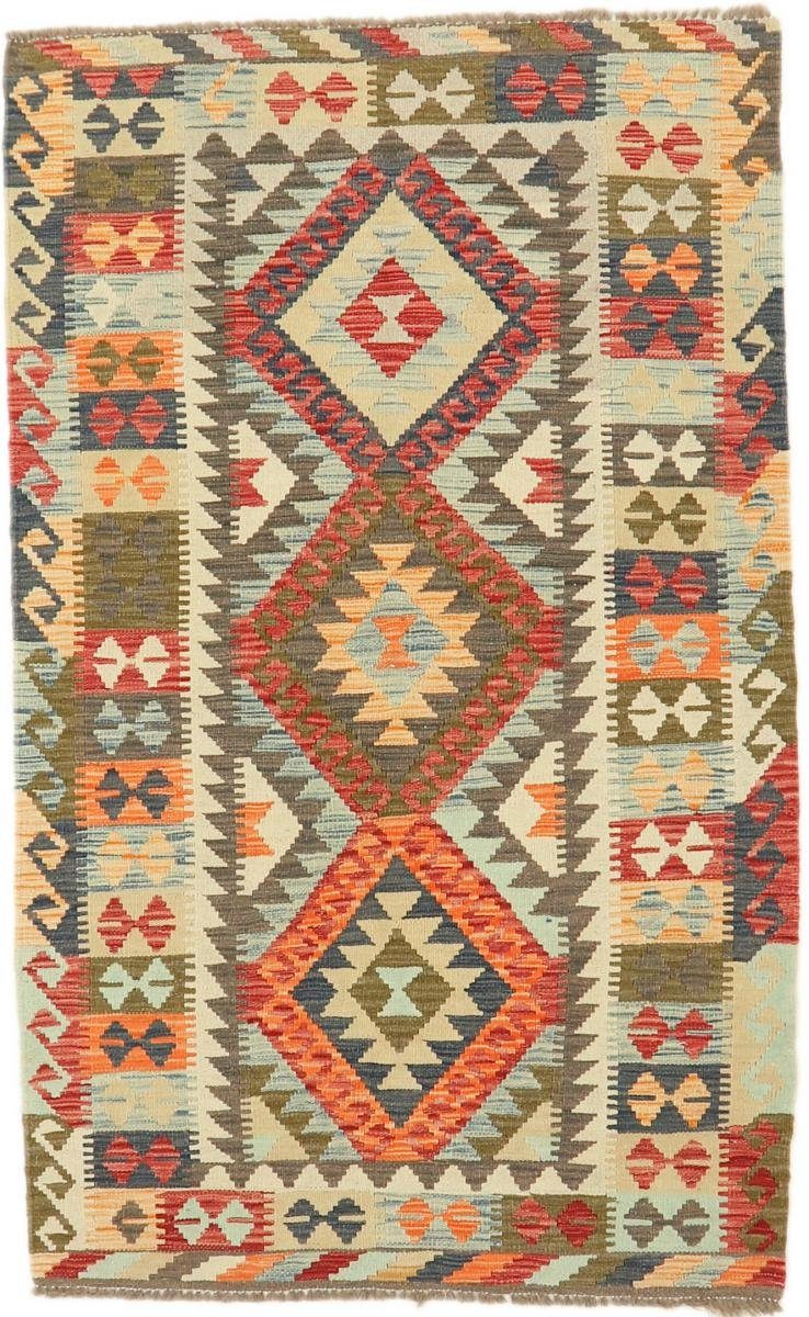Orientteppich Kelim Afghan 102x165 Handgewebter Orientteppich, Nain Trading, rechteckig, Höhe: 3 mm