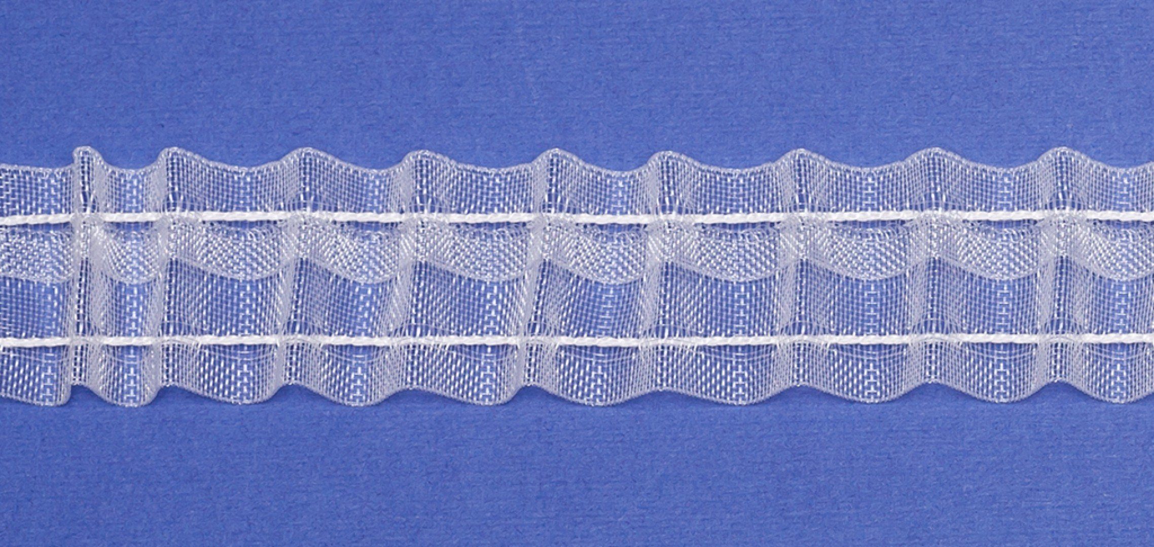 rewagi Gardine Universal Minifalten, Variabel / transparent / Breite: 29mm - L072, Verkaufseinheit: 5 Meter