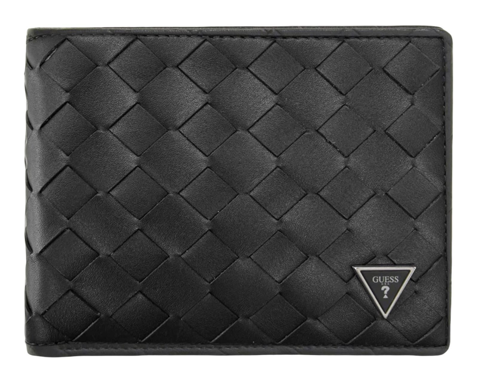 Guess Geldbörse Bifold, aus echtem Schafsleder mit RFID-Blocker Schutz