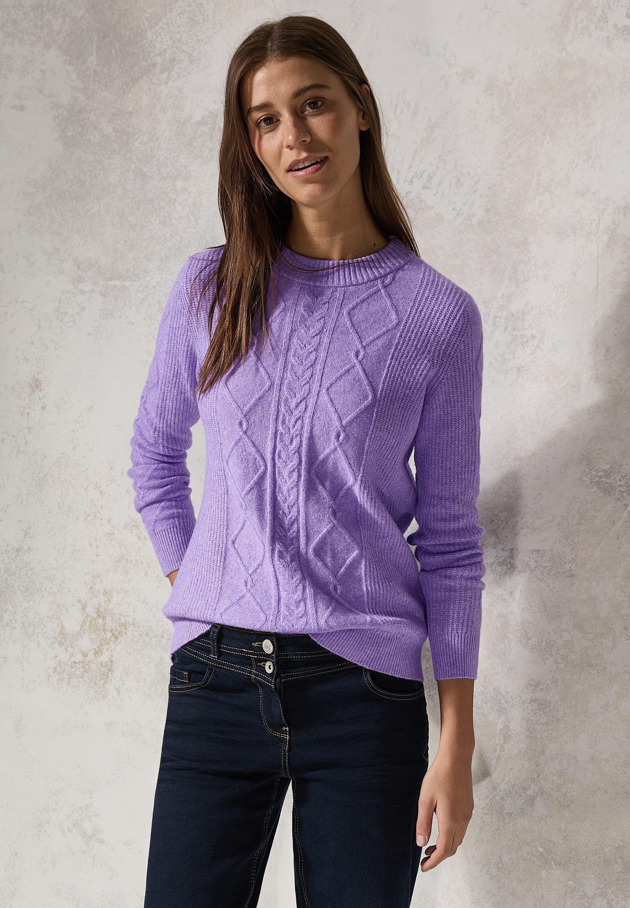 CECIL Strickpullover aus softem Materialmix