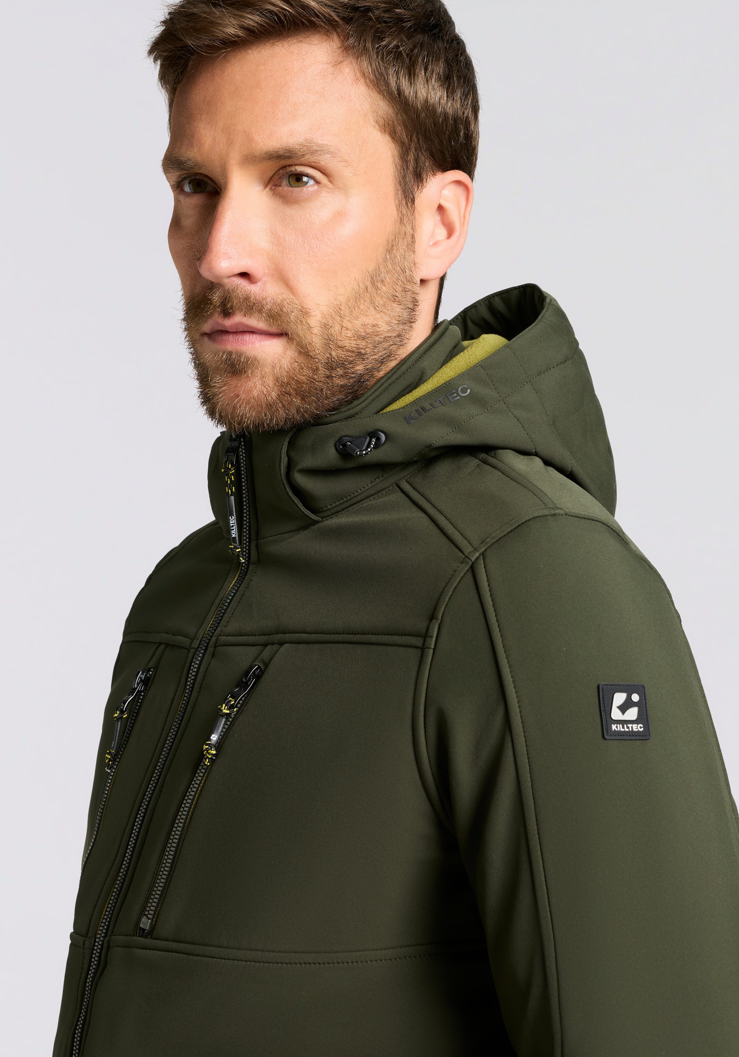 Killtec Softshelljacke KOW 79 MN SFTSHLL JCKT wasserabweisend mit 10.000 mm Wassersäule, atmungsaktiv