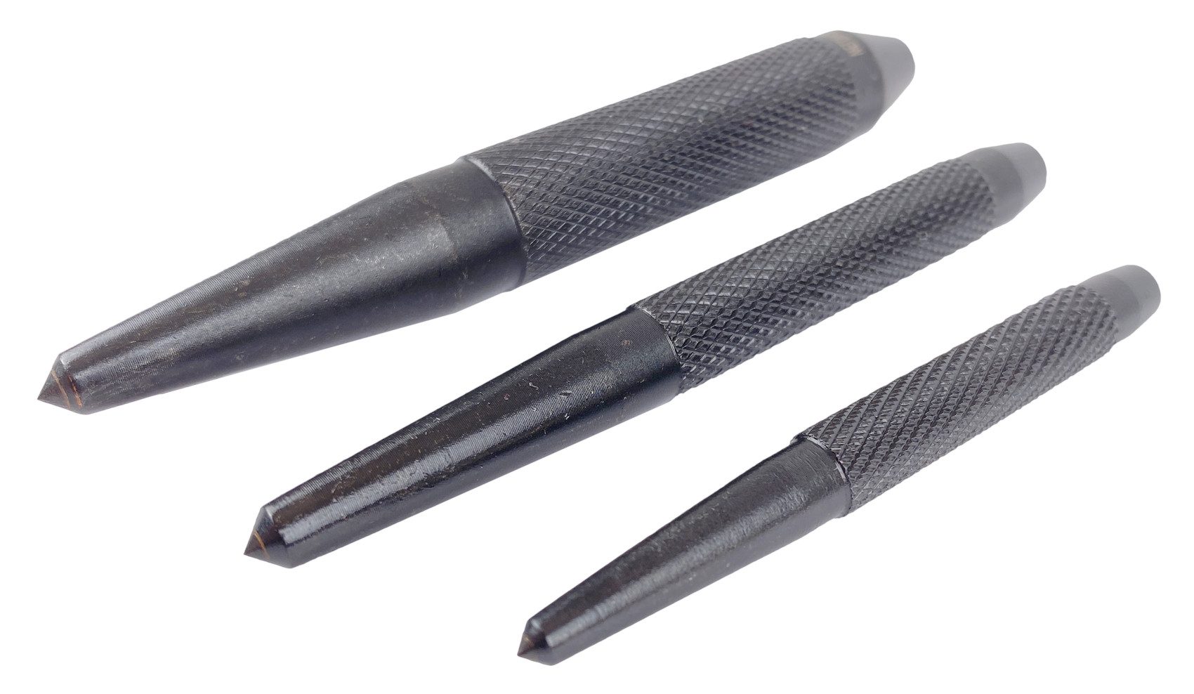 WELDINGER Spitzmeißel Körner mit Hartmetallspitze 3er-Set Größe S M L