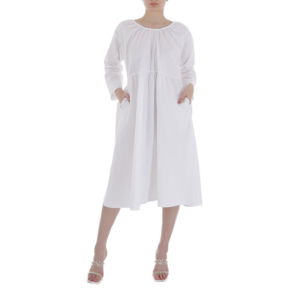 Ital-Design Sommerkleid Weiß Sommerkleid in Damen Boho/Hippie