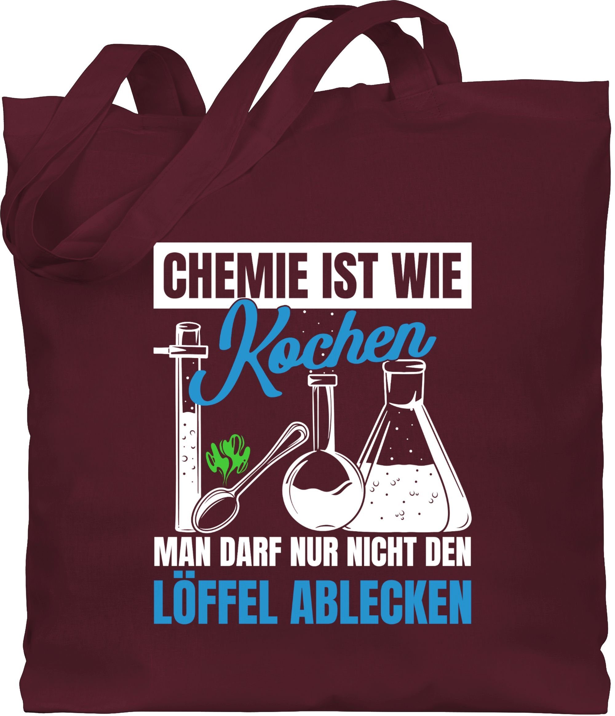 Shirtracer Umhängetasche »Chemie ist wie Kochen man darf nur nicht den