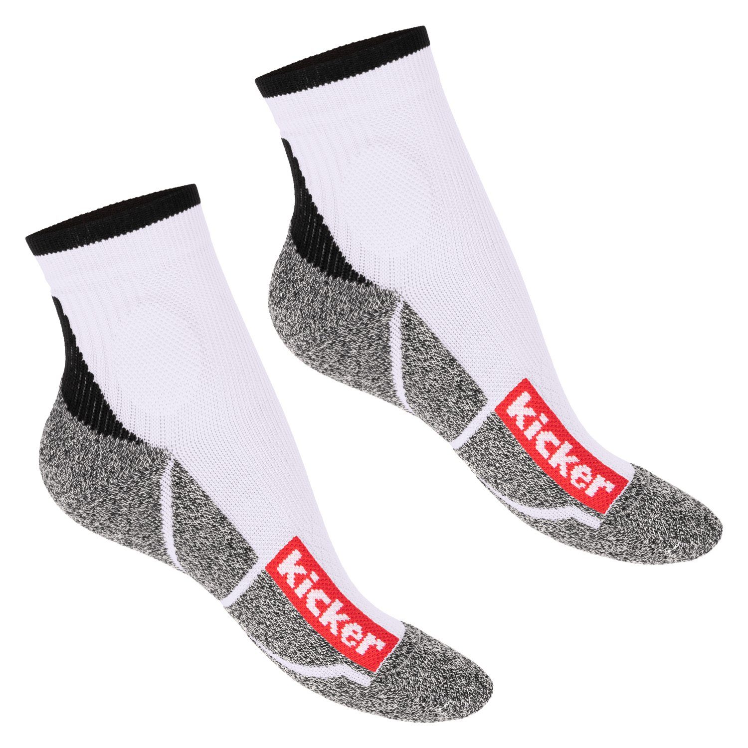 kicker Sportsocken Sport Weiß Funktionssocken und Damen Herren für