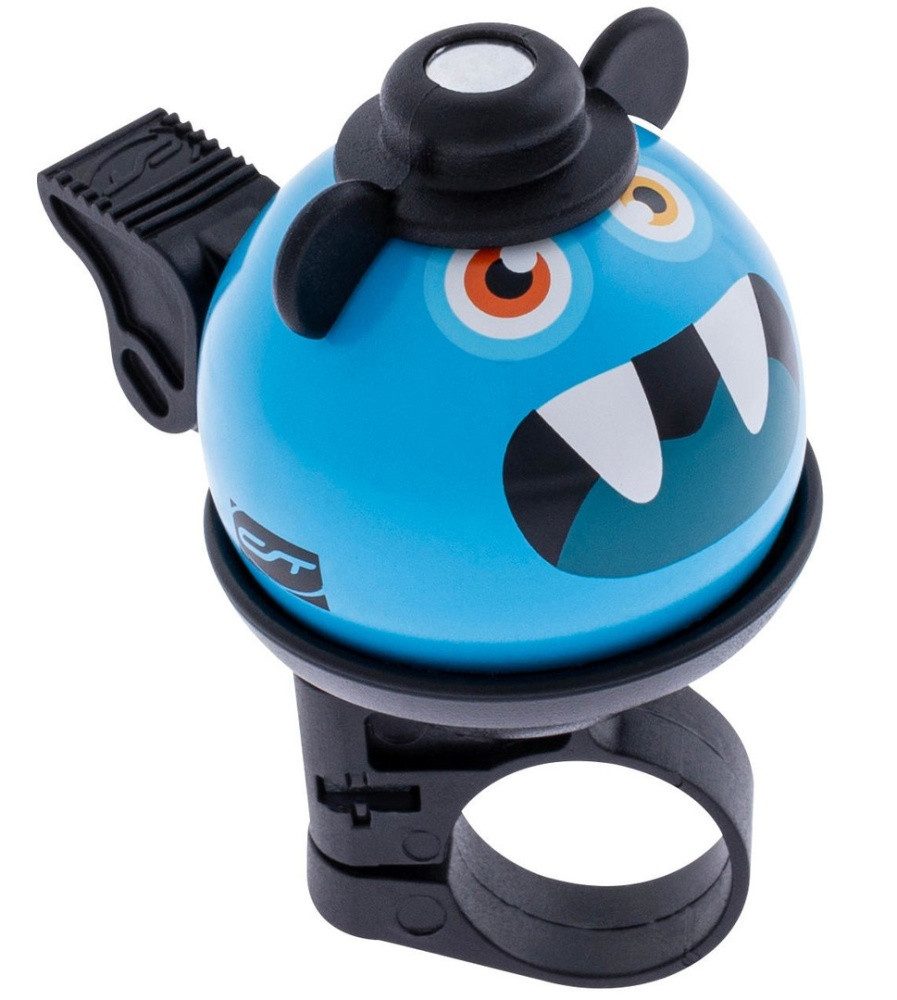 NG Sports Fahrradklingel NG Sports Kindsee Klingel, Monster Edition, Blau, Ø40mm