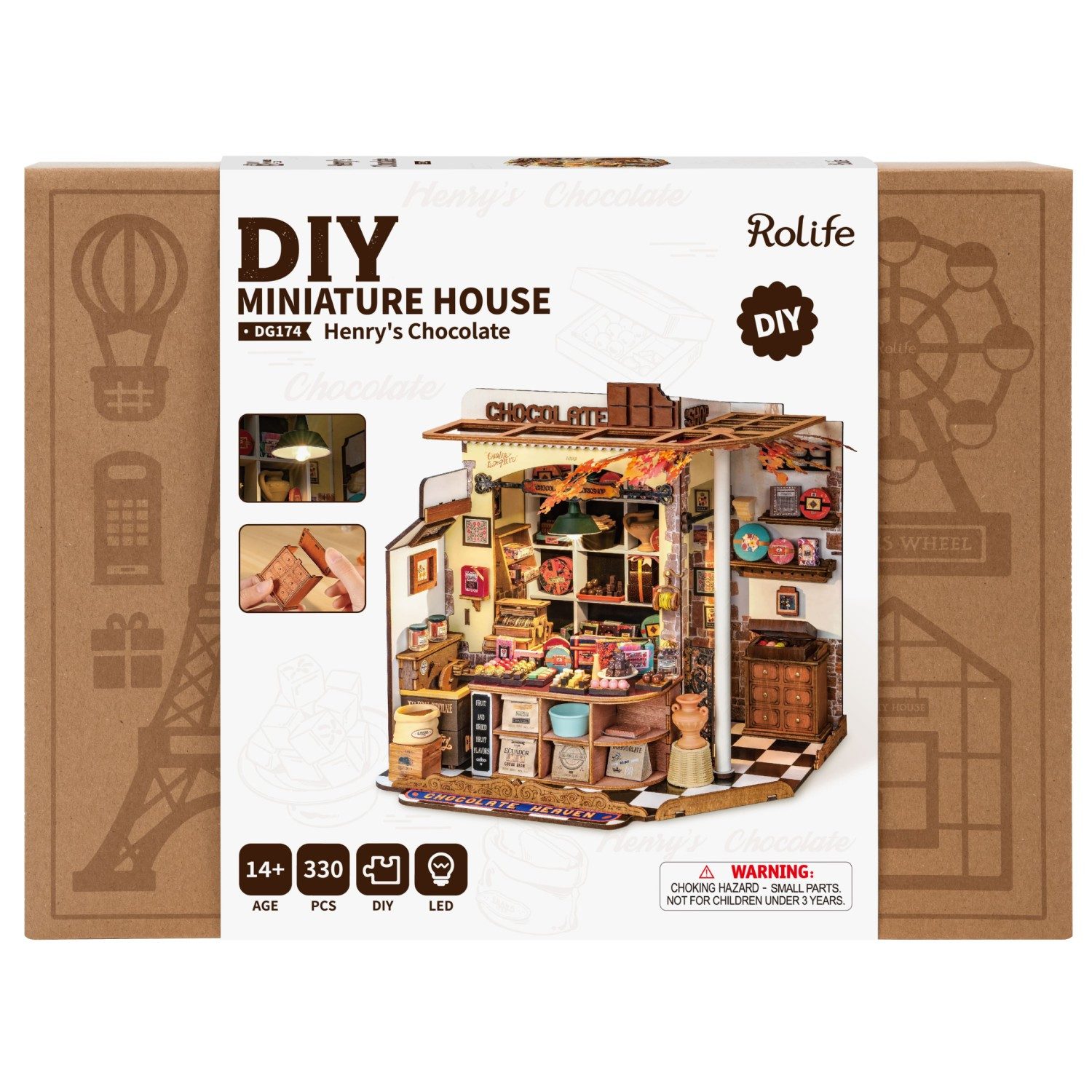 ROLIFE 3D-Puzzle DIY "Henry's Chocolate", 330 Puzzleteile günstig online kaufen