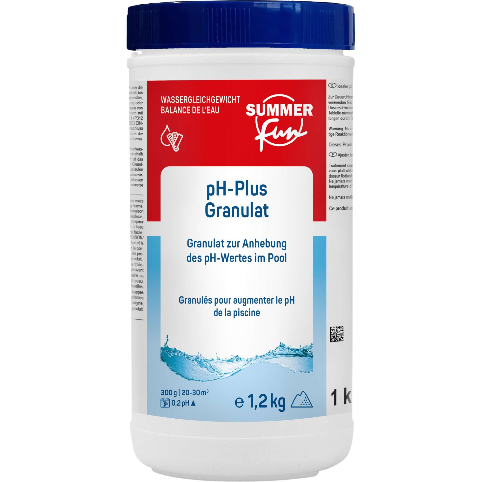 SUMMER FUN Poolpflege Summer Fun pH-Plus Granulat - 1,2 kg