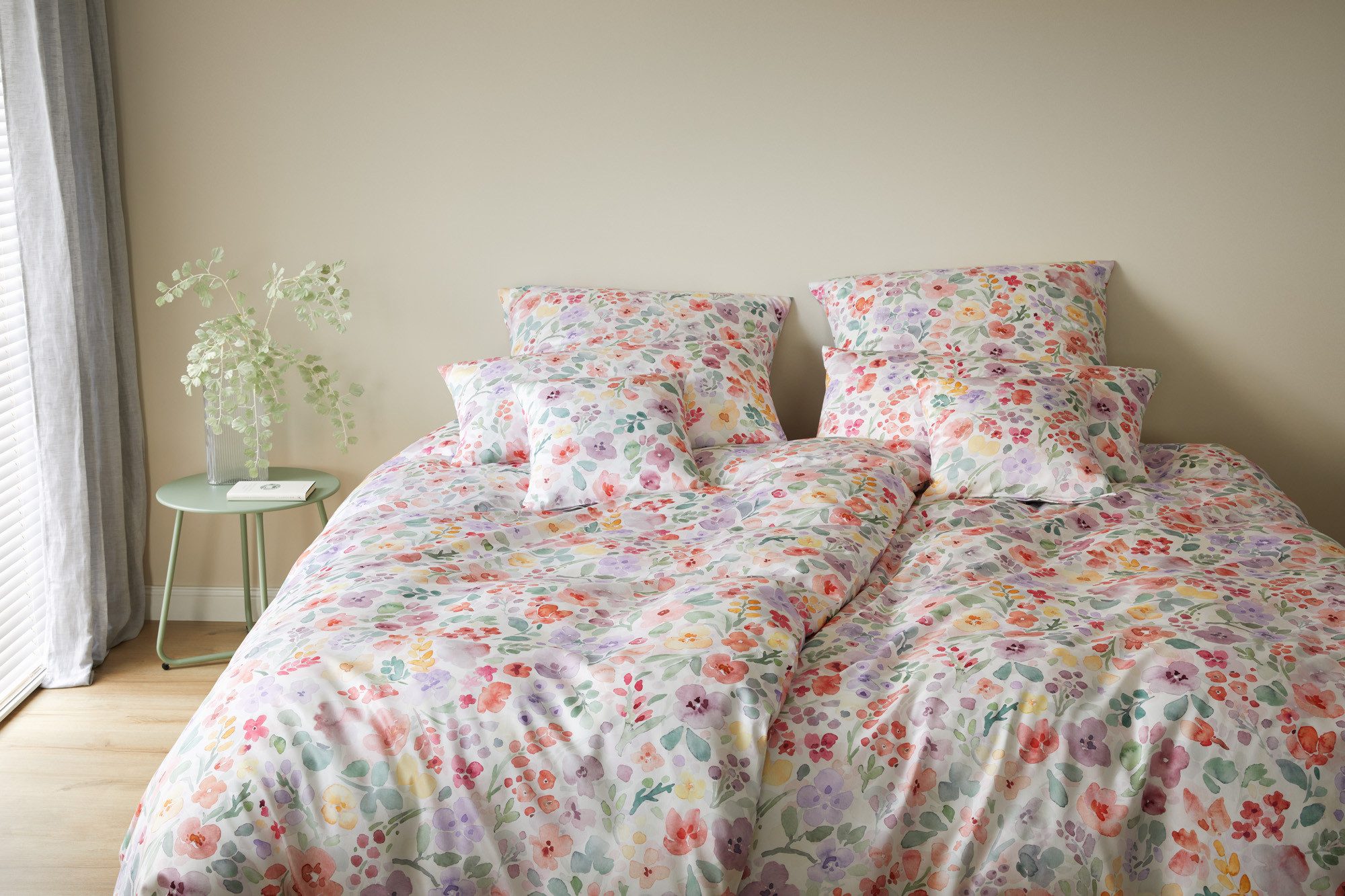 Elegante Bettwäsche Gentle, Mako-Satin, 2 teilig, angenehmes Hautgefühl