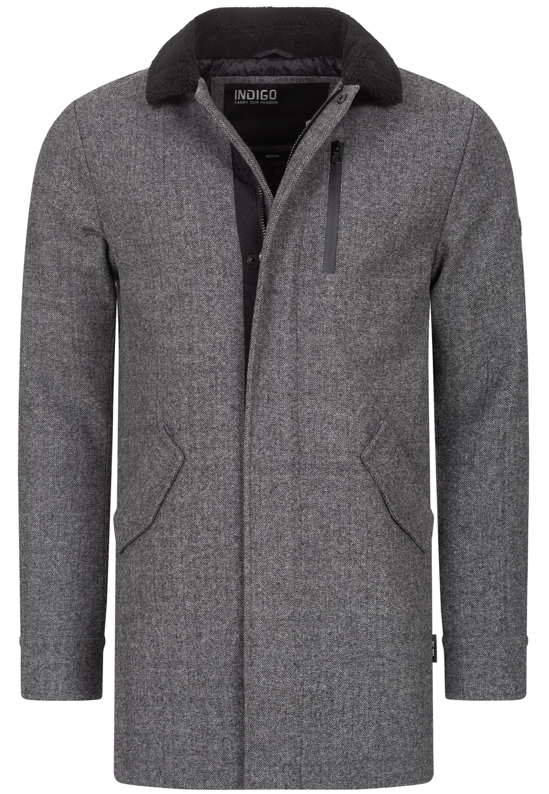 Indicode Kurzmantel Herren Falmo Mantel Winter günstig online kaufen