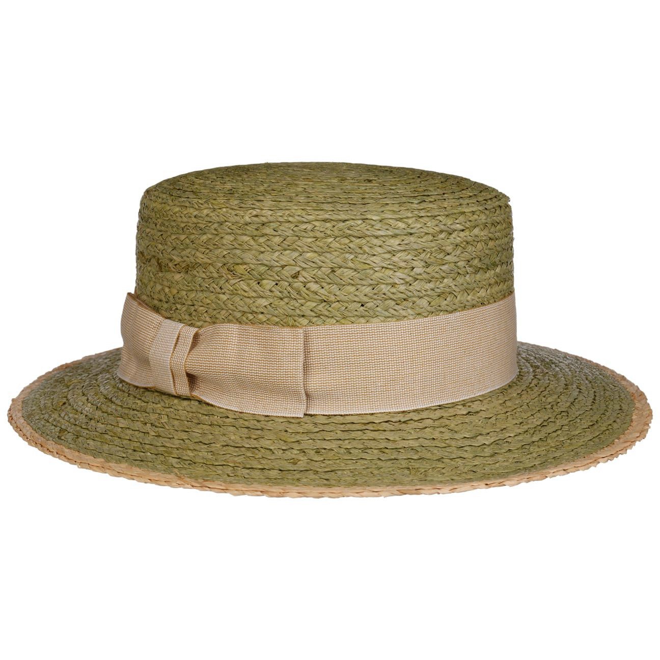 faustmann GERMANY Sonnenhut (1-St) Raffiastrohhut mit Ripsband, Made in Italy