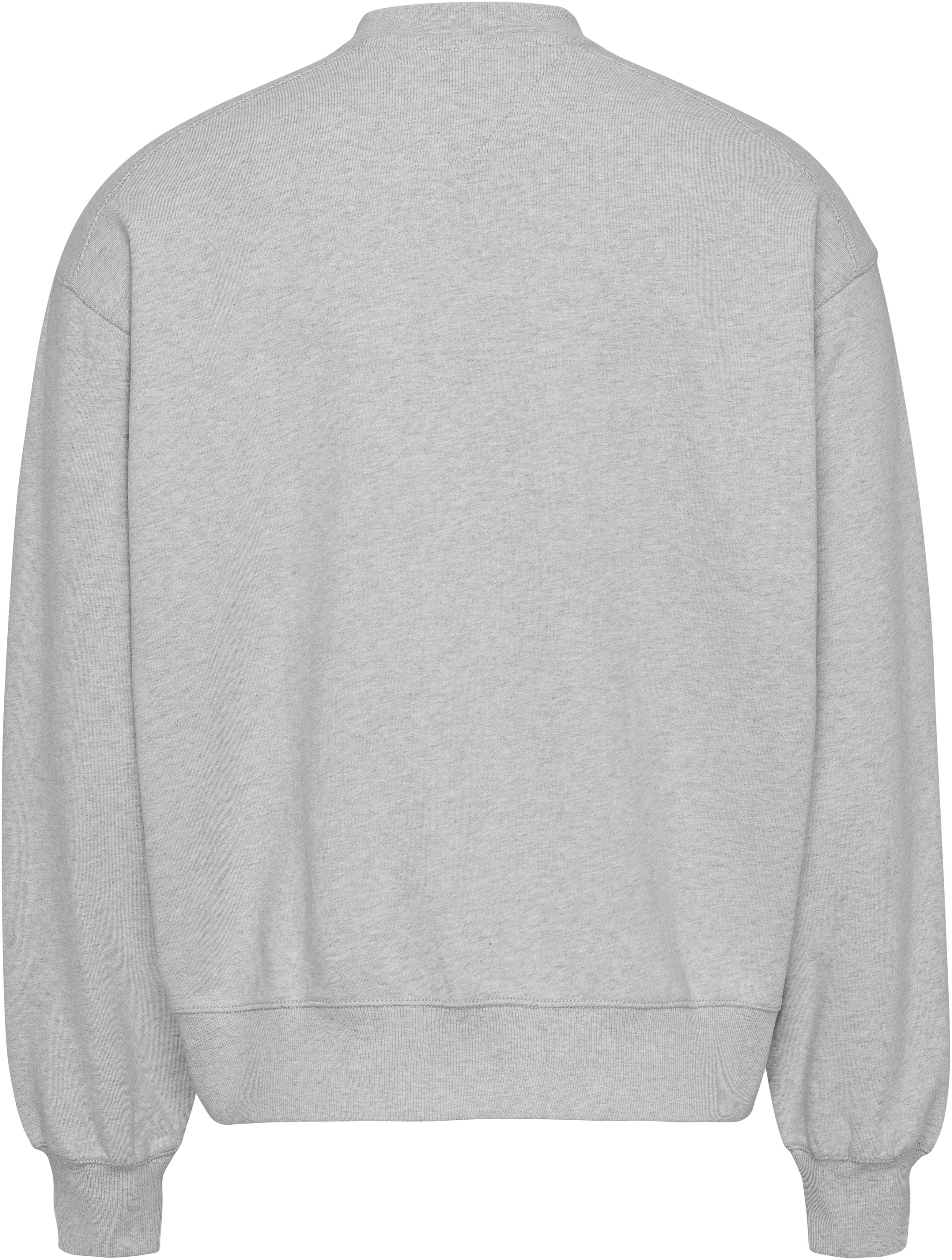COLLEGE GRAPHIC Tommy CREW TJM BOXY Jeans Grey Silver Sweatshirt