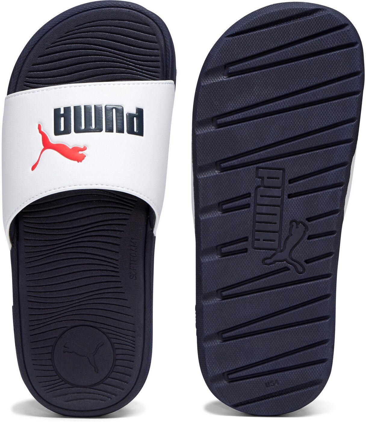 PUMA Cool Cat 2.0 Jr PUMA WHITE-PUMA NAVY-FOR ALL TIME R Badeschuh günstig online kaufen