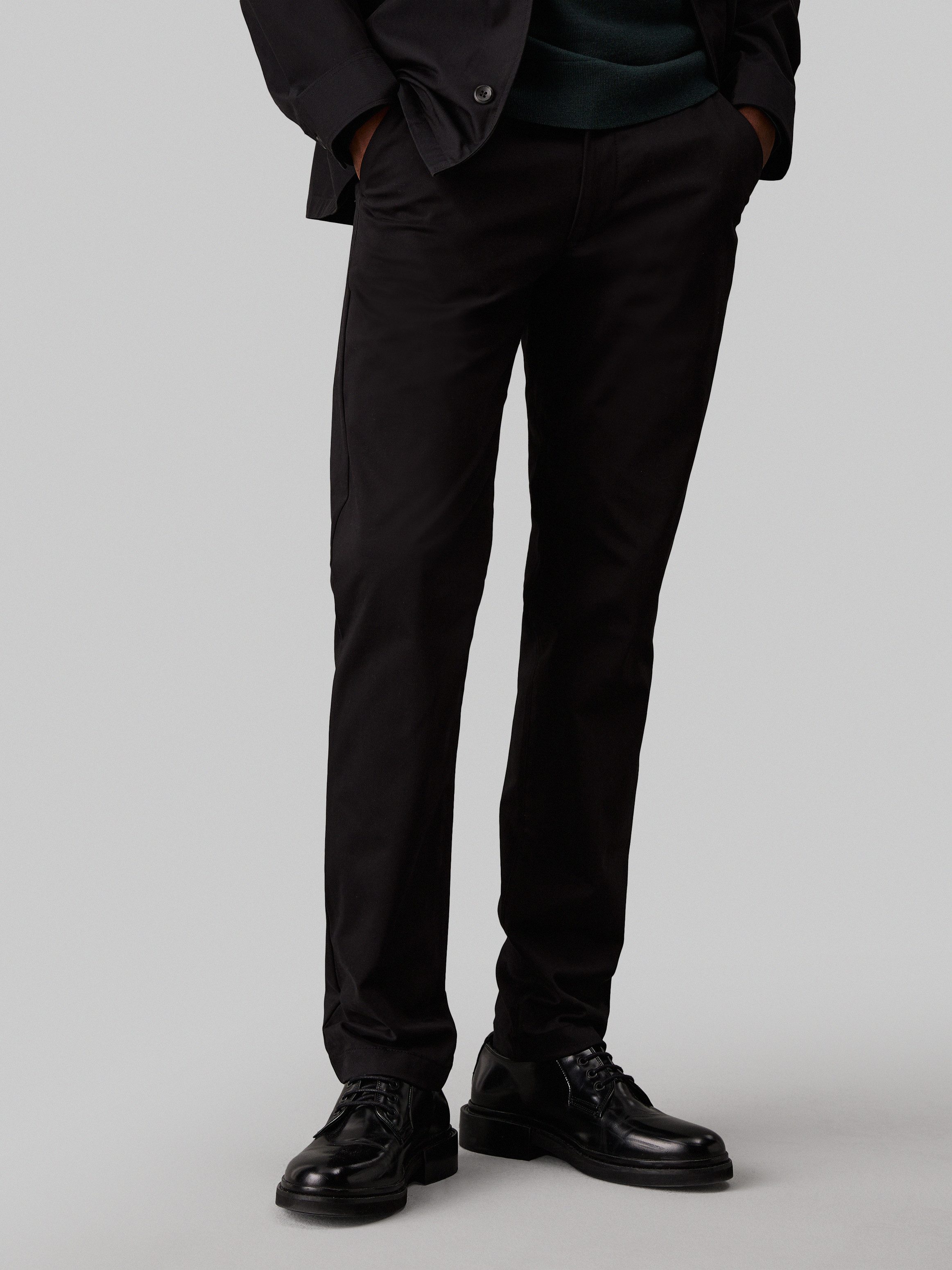 Calvin Klein Chinohose SATEEN STRETCH SLIM günstig online kaufen