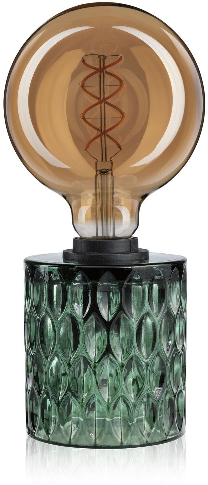 Pauleen Tischleuchte Crystal Magic, Ein-/Ausschalter, Leuchtmittel wechselbar, Extra-Warmweiß, E27, inklusive Leuchtmittel, dimmbar