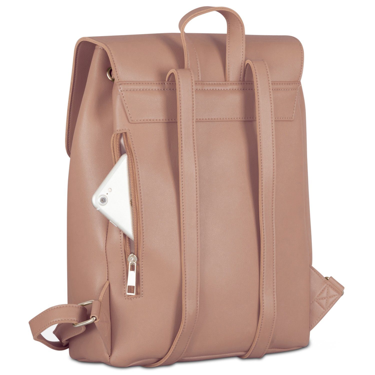 Expatrié Rucksack NOELLE Rucksack Damen, Tagesrucksack, Magnetverschluss, Klein, Handlich