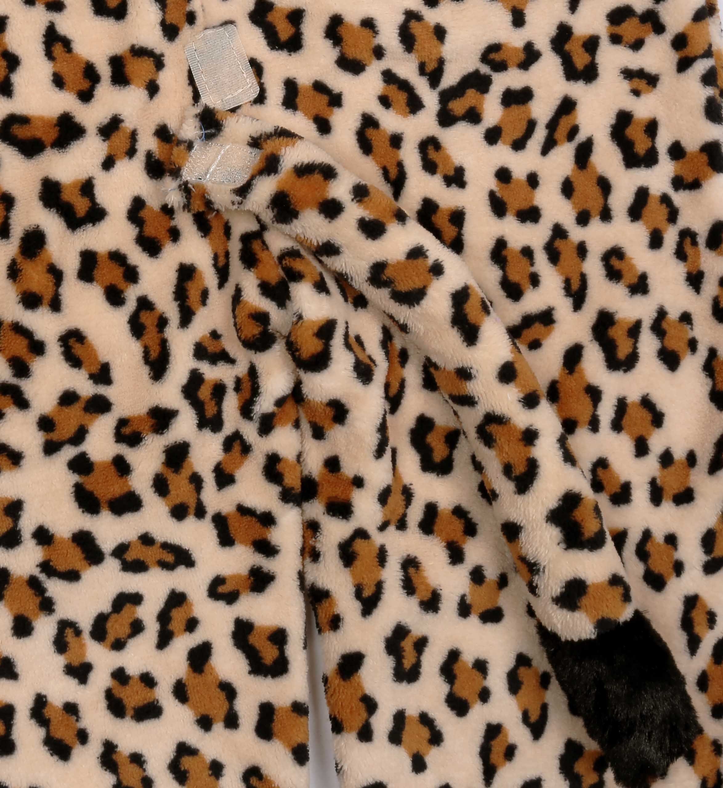 Einteiler Fleece-Schlafanzug, Schlafanzug 3-4 Panther mit Jahre Kapuze Sarcia.eu