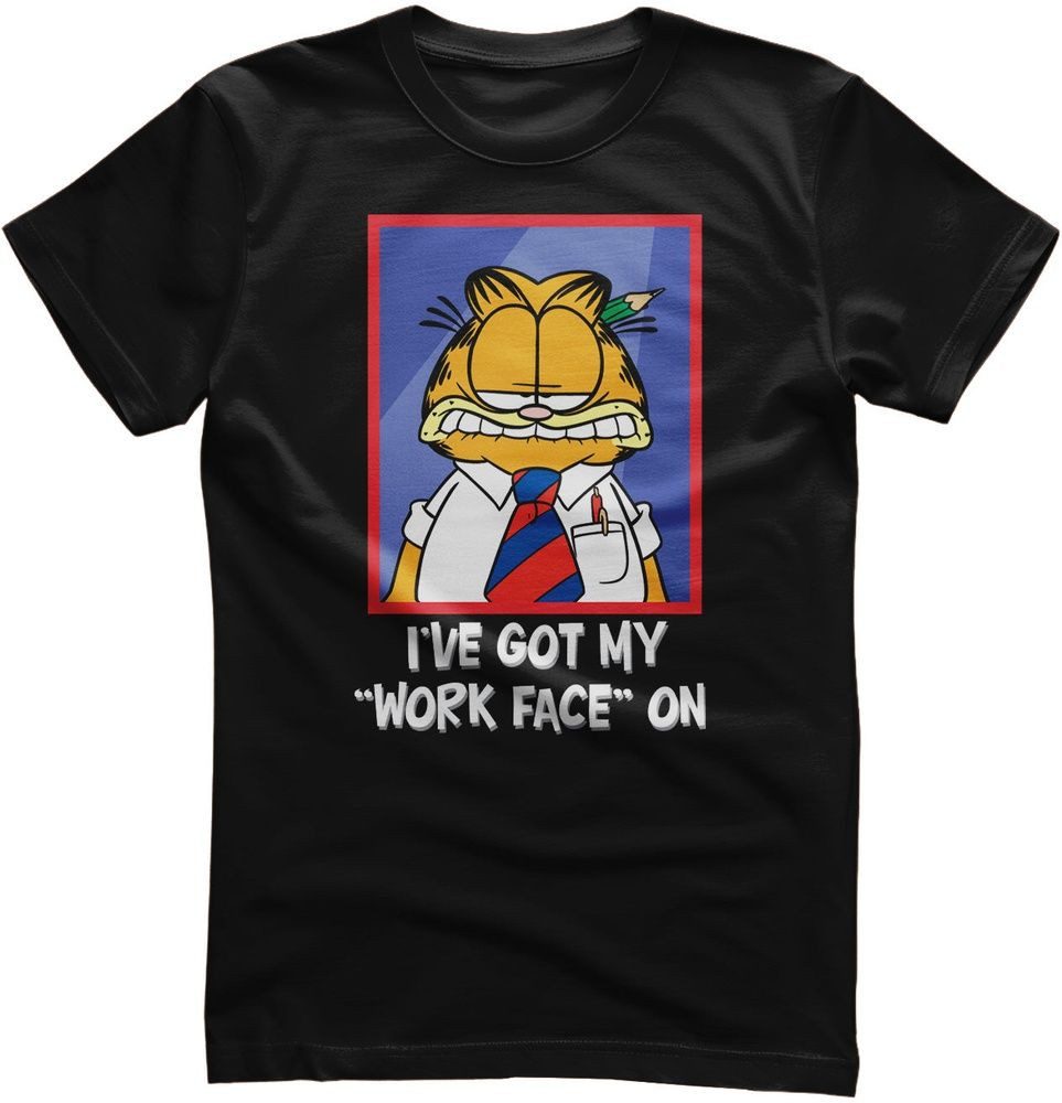 Garfield T-Shirt I've Got My "Work Face" On T-Shirt