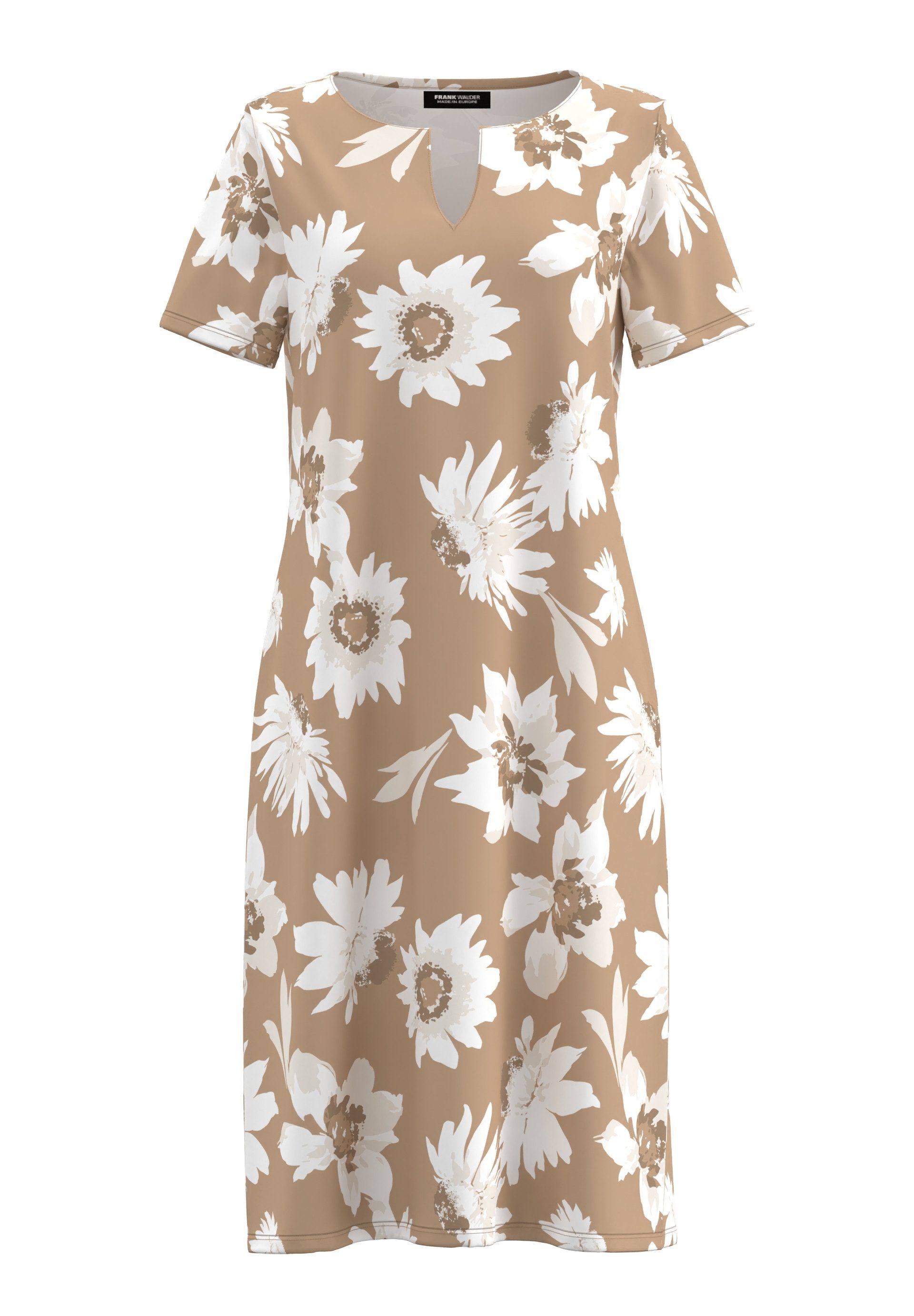 FRANK WALDER Jerseykleid mit Ausschnittdetail