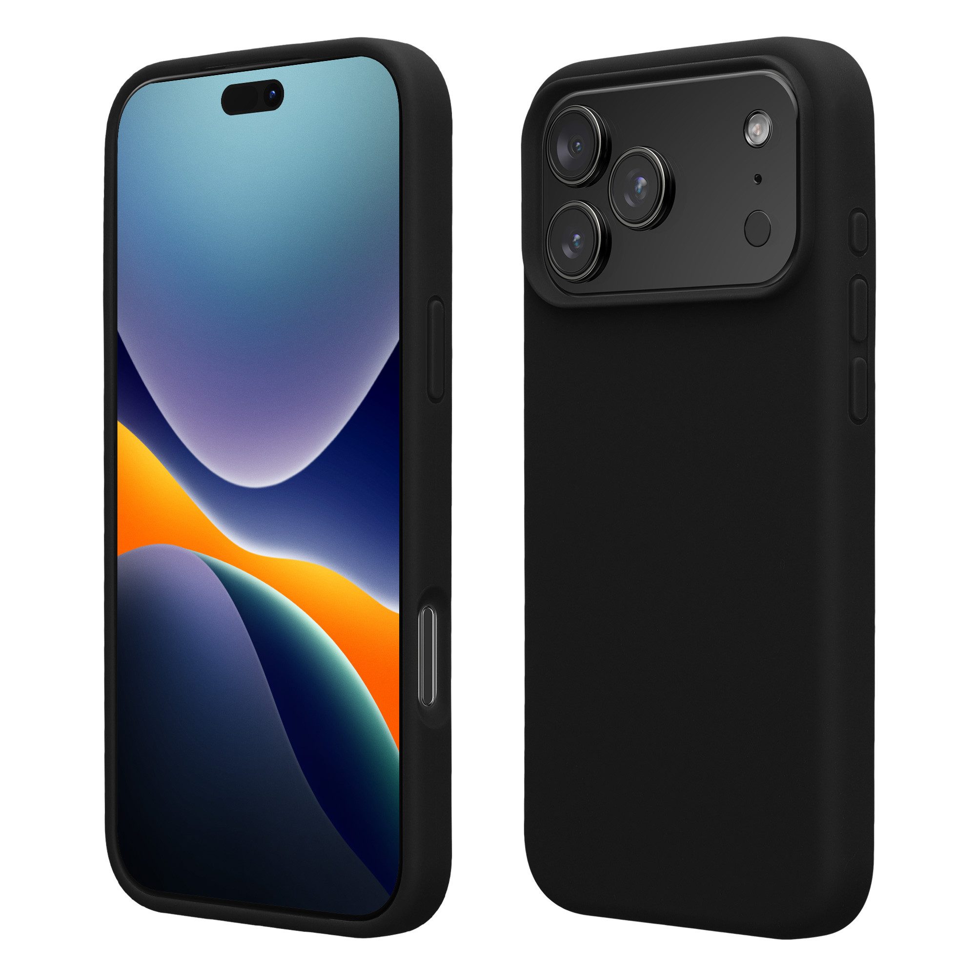 kwmobile Smartphone-Hülle Hülle für Apple iPhone 17 Pro, Hülle Silikon gummiert - Handyhülle - Handy Case Cover