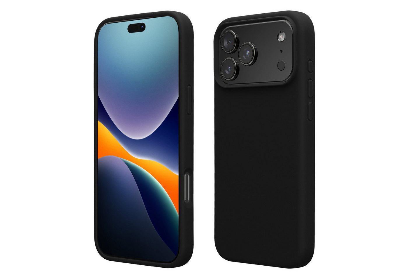 kwmobile Smartphone-Hülle Handyhülle für Apple iPhone 18 Pro / iPhone 17 Pro Hülle, Weiches Handy Silikon Case - Schutzhülle Cover