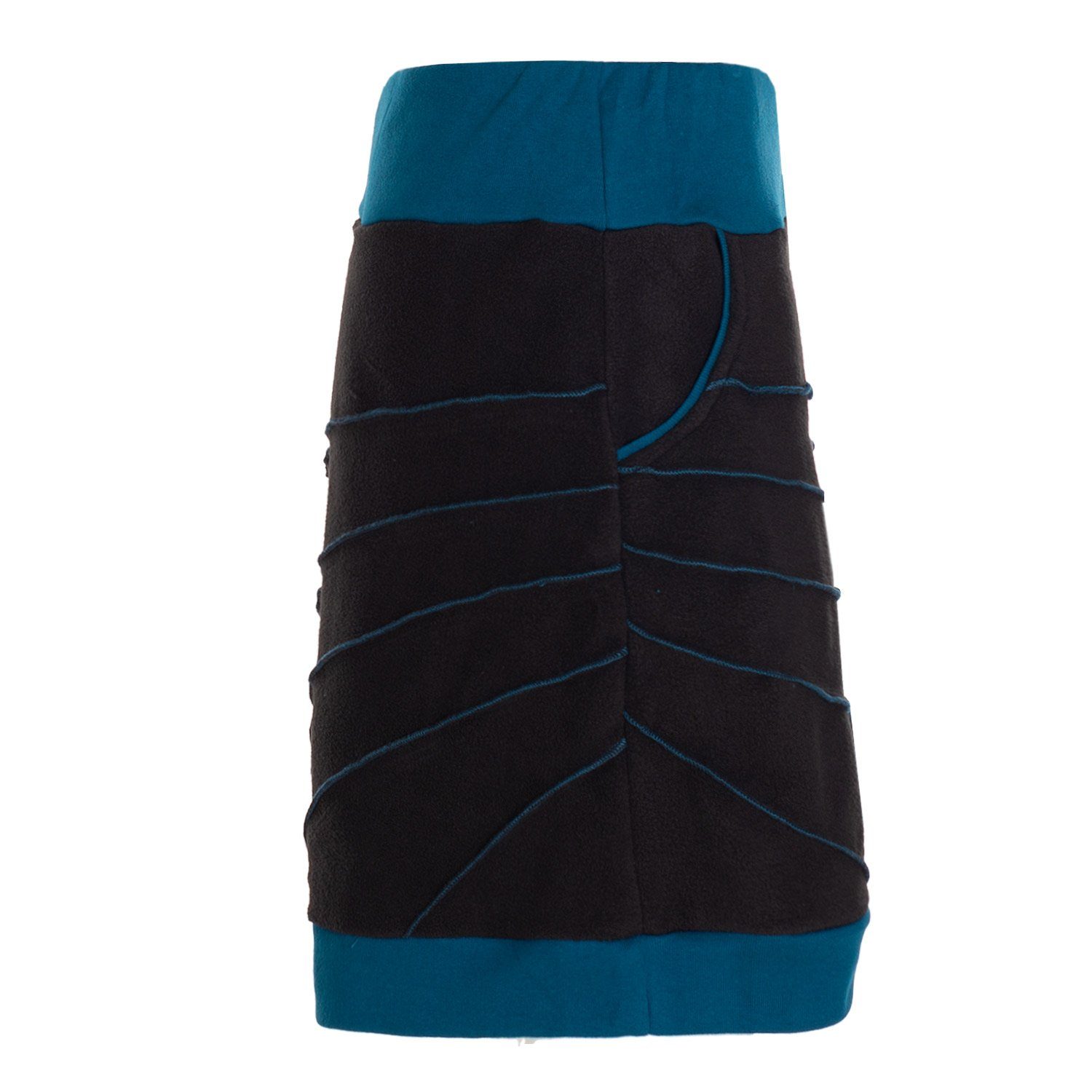 Vishes Minirock Thermorock warmer Damen Winterrock kurz Minirock aus ECO-Fleece Hippie, Goa, Retro Style