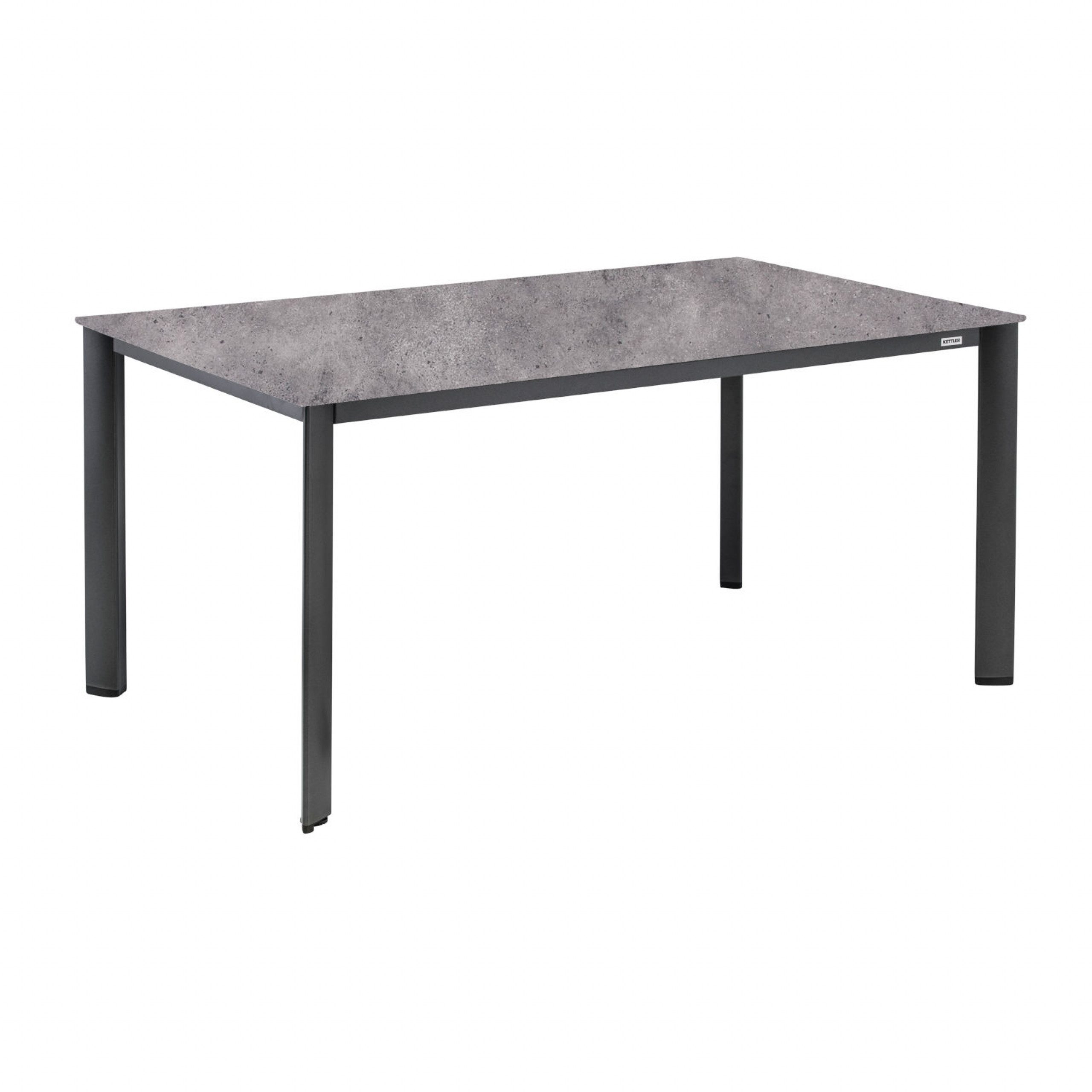 KETTLER Gartentisch Kettler Gartentisch Edge Aluminium anthrazit/HPL anthrazit
