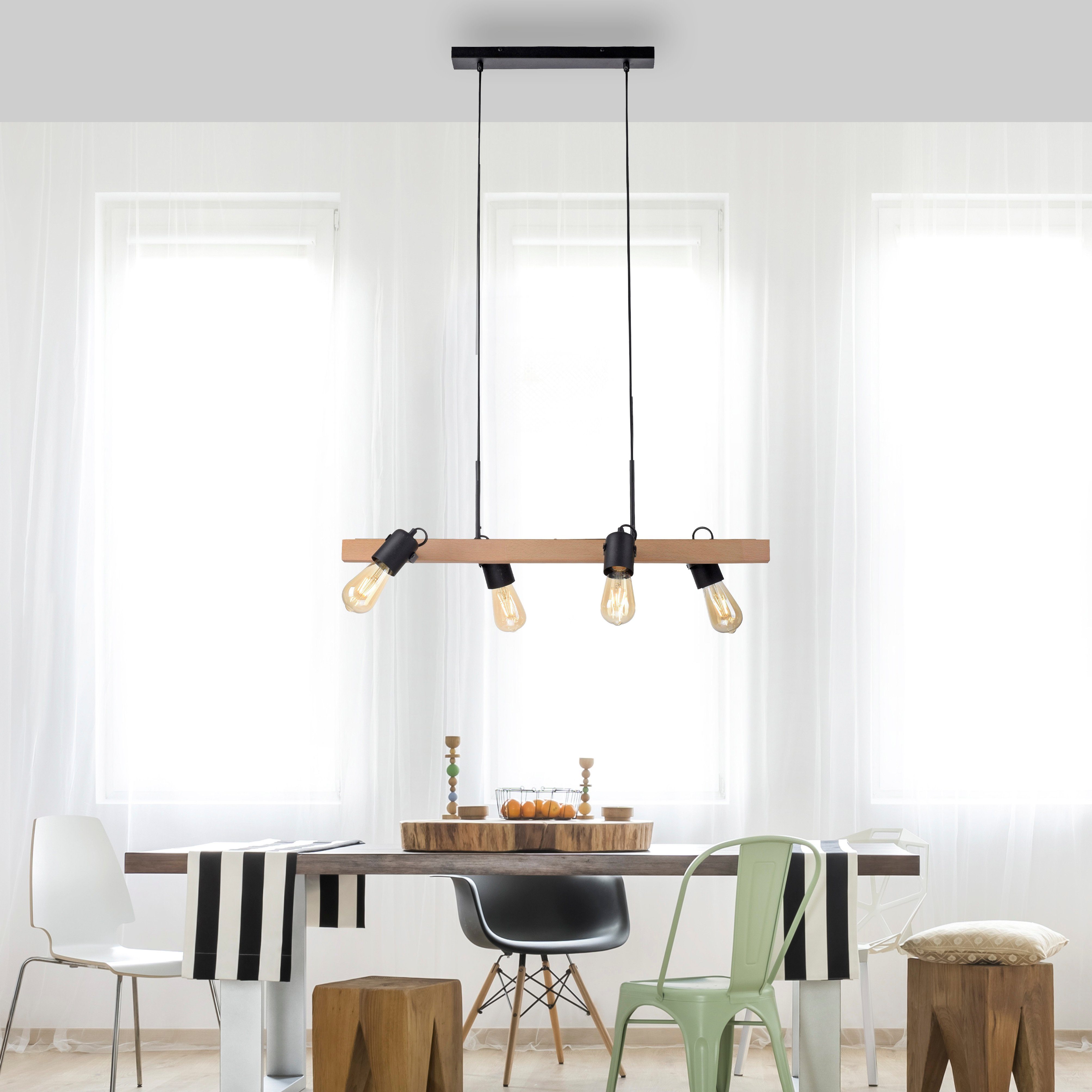 JUST LIGHT Pendelleuchte CANOP, ohne Leuchtmittel, ExklusiveE27
