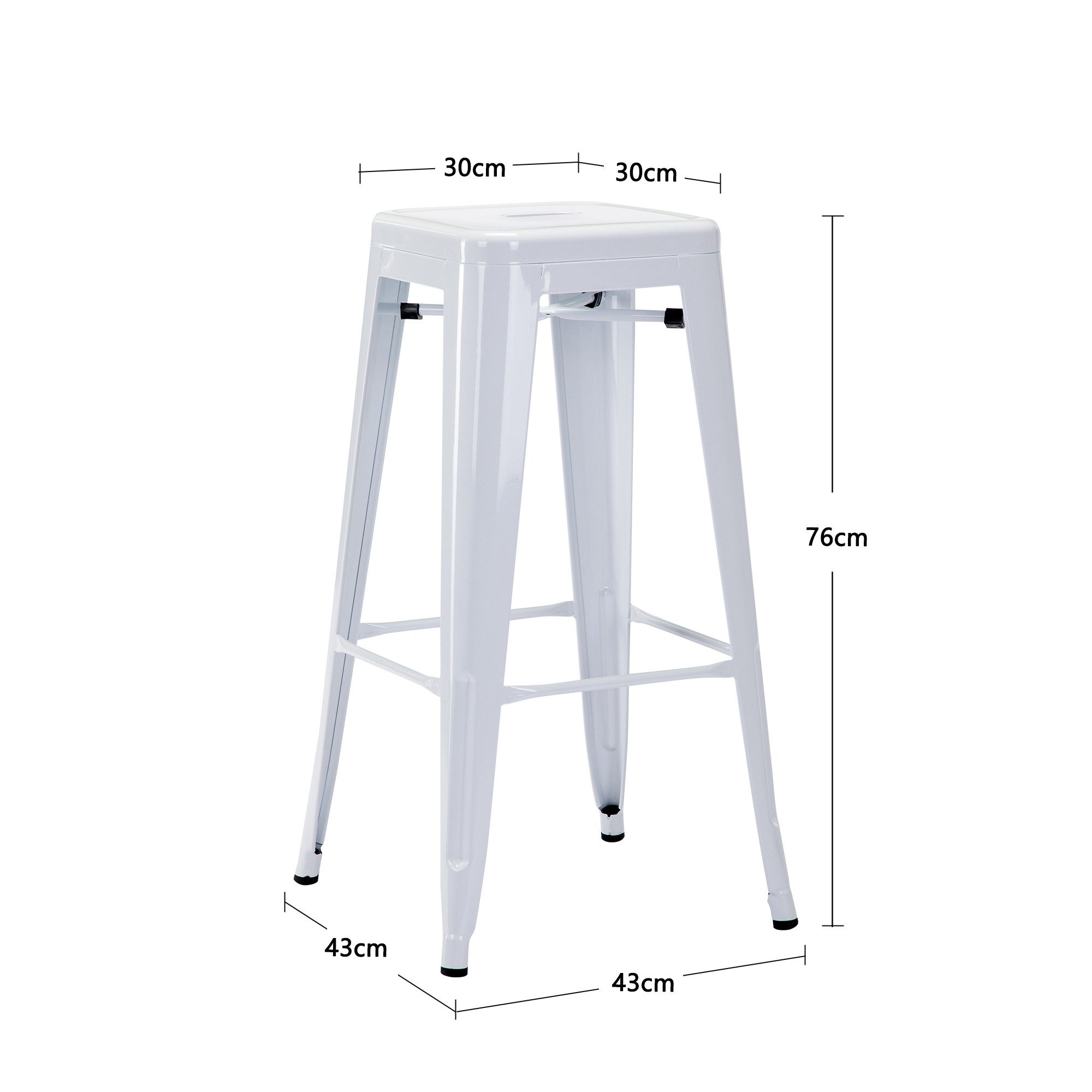 Duhome Barhocker, Barstuhl Tresenhocker, Stapelbar Metall günstig online kaufen
