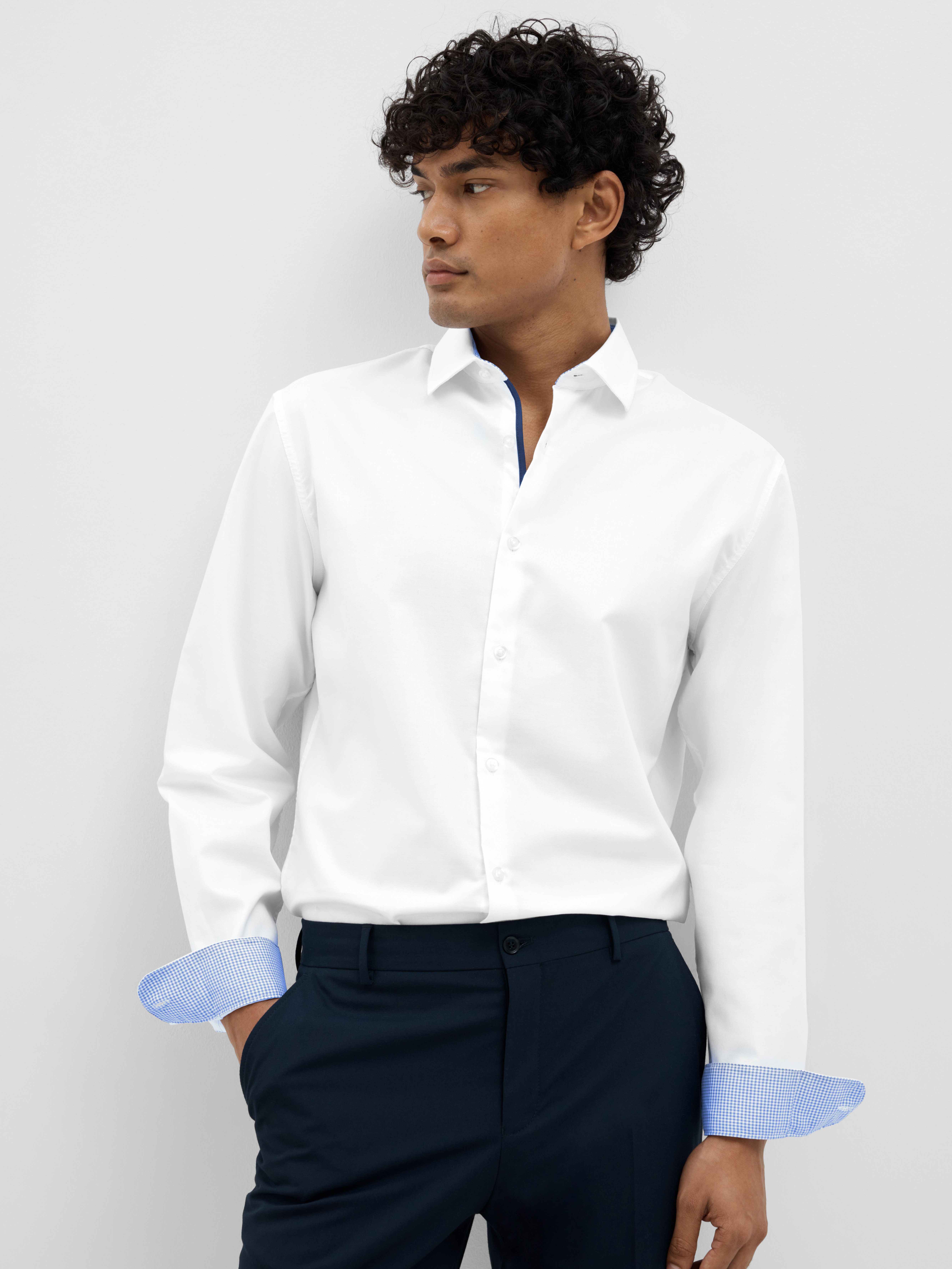 Selected Langarmhemd SLHSLIMZARK LS SHIRT günstig online kaufen