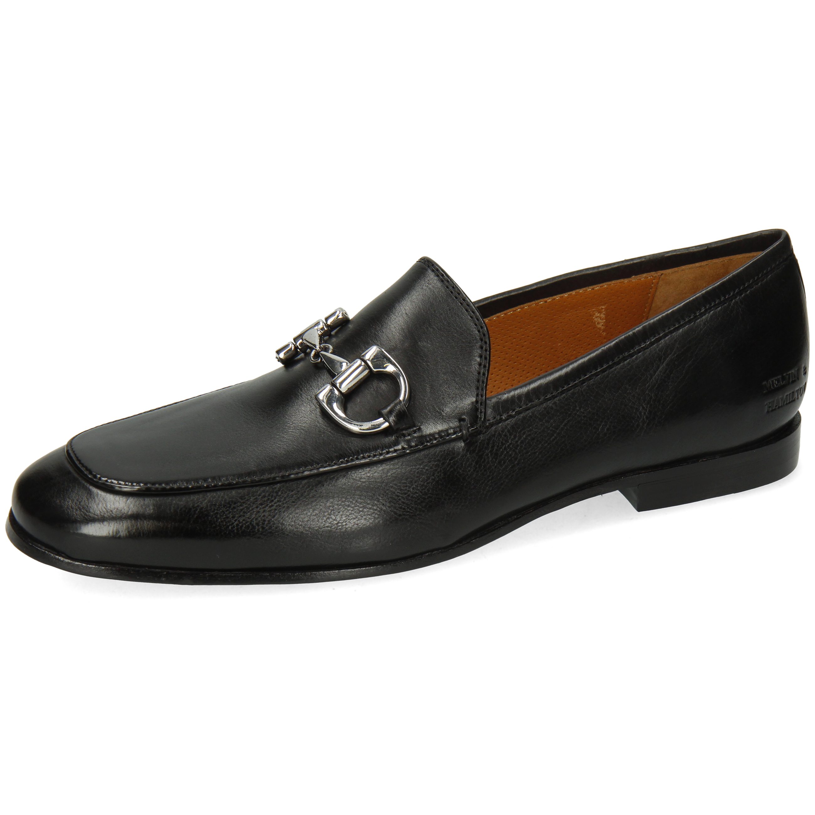 Melvin & Hamilton Clive 1 Loafer Monza Gel Nero New Trim Gold