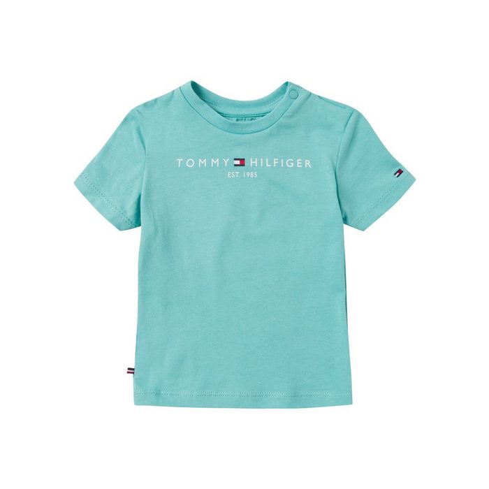 Tommy Hilfiger T-Shirt-Body BABY ESSENTIAL TEE S/S (1-tlg) mit aufgesticktem Tommy Hilfiger Markenlabel auf dem Ärmel
