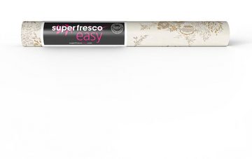 Superfresco Easy Vliestapete Kimono Weiss/Gold 10mx52cm, glatt, natürlich, (1 St)