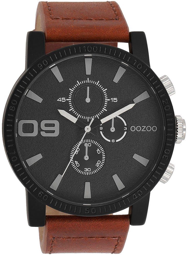OOZOO Quarzuhr C11211, Armbanduhr, Herrenuhr, Lederarmband, günstig online kaufen