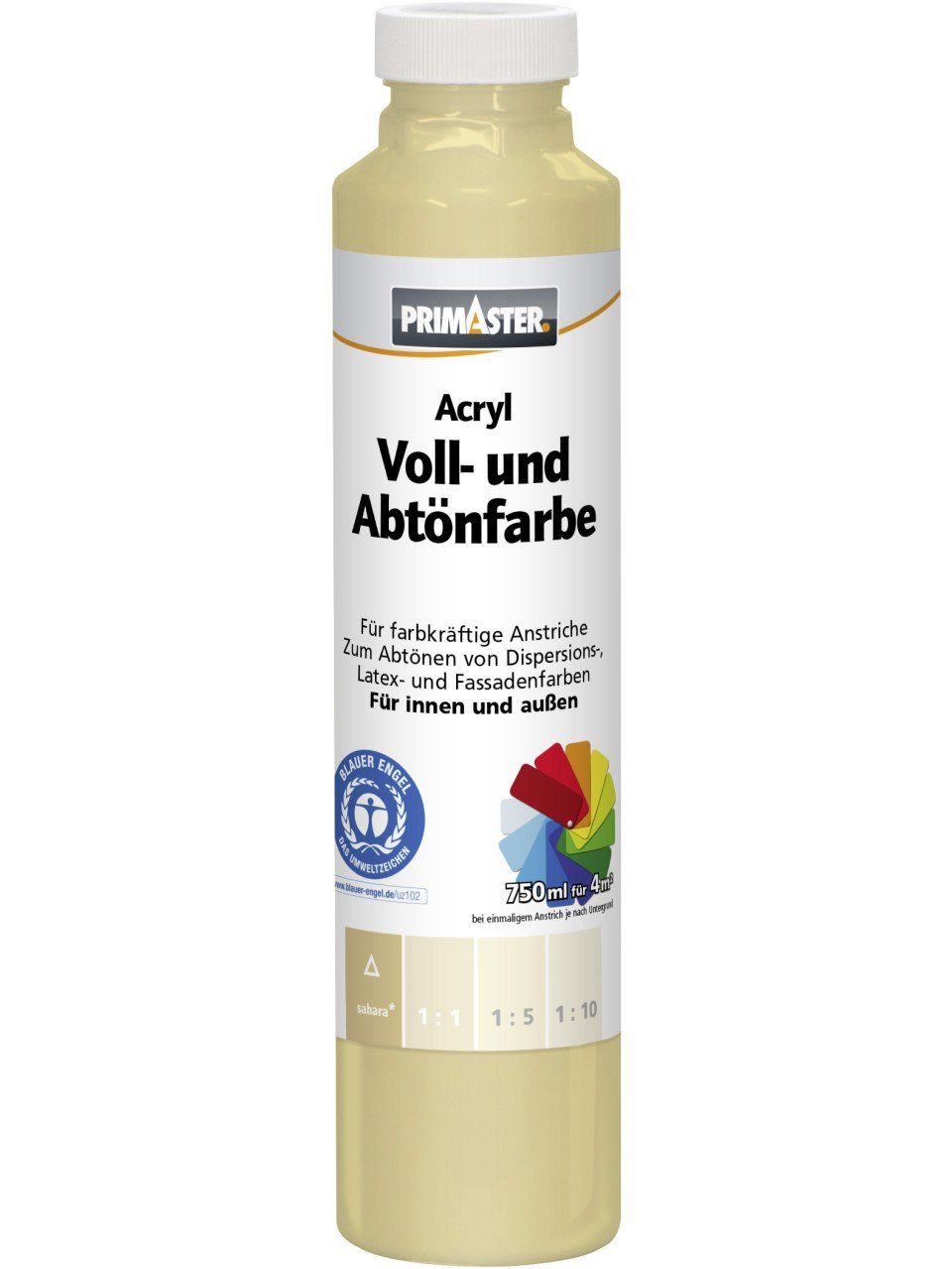 Primaster Vollton- und Abtönfarbe Primaster Voll- und Abtönfarbe 750 ml sahara matt