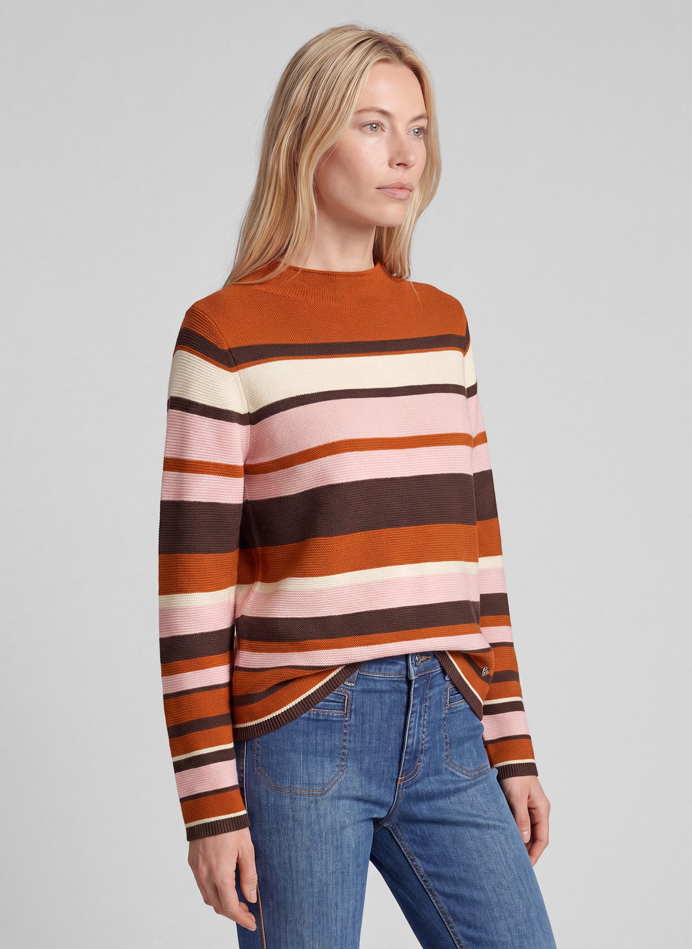 Rabe Strickpullover im Streifen-Design
