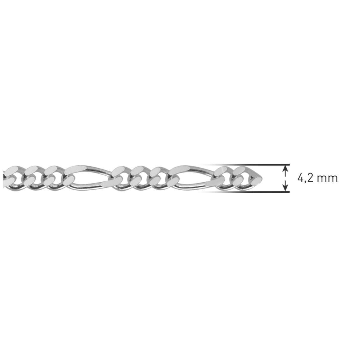 trendor Kette ohne Anhänger 85925, für Herren 925 Sterlingsilber Figaro – Bild 5 von 5