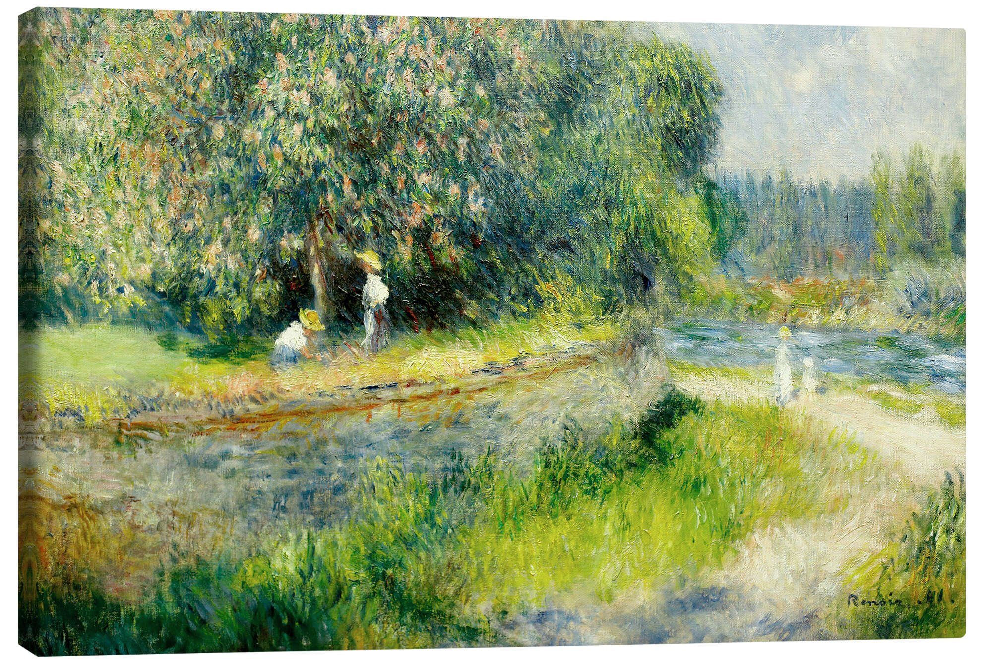 Posterlounge Wandbild Blühender Kastanienbaum, Pierre-Auguste Renoir, erhältlich als Poster, Leinwandbild, Wandsticker oder Acrylglasbild