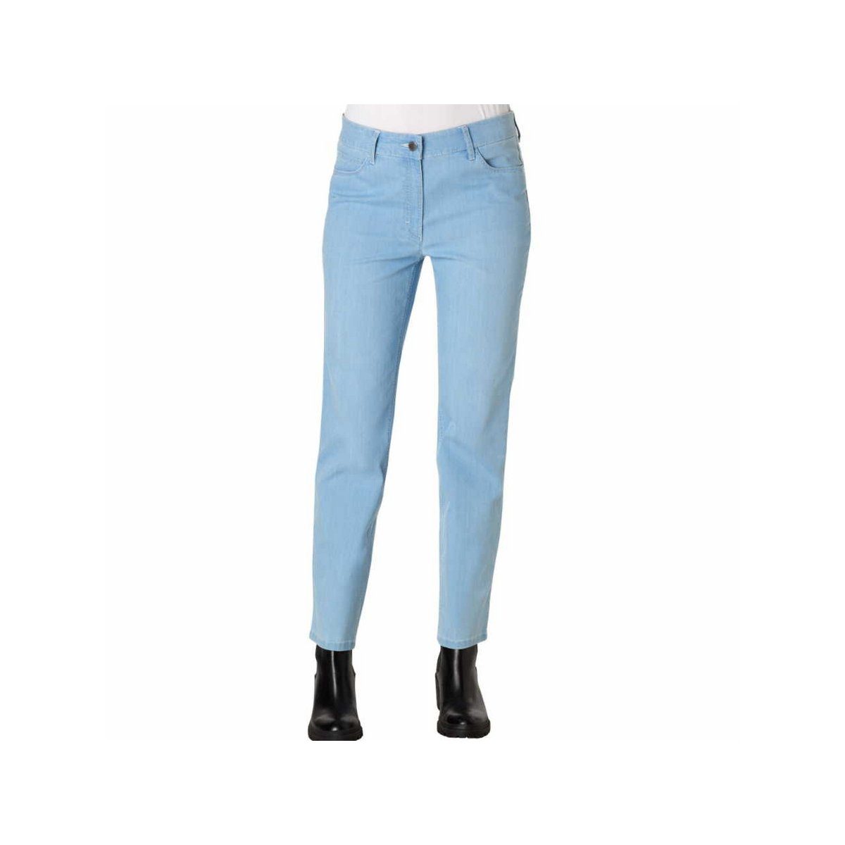 Zerres 5-Pocket-Jeans beige regular (1-tlg)
