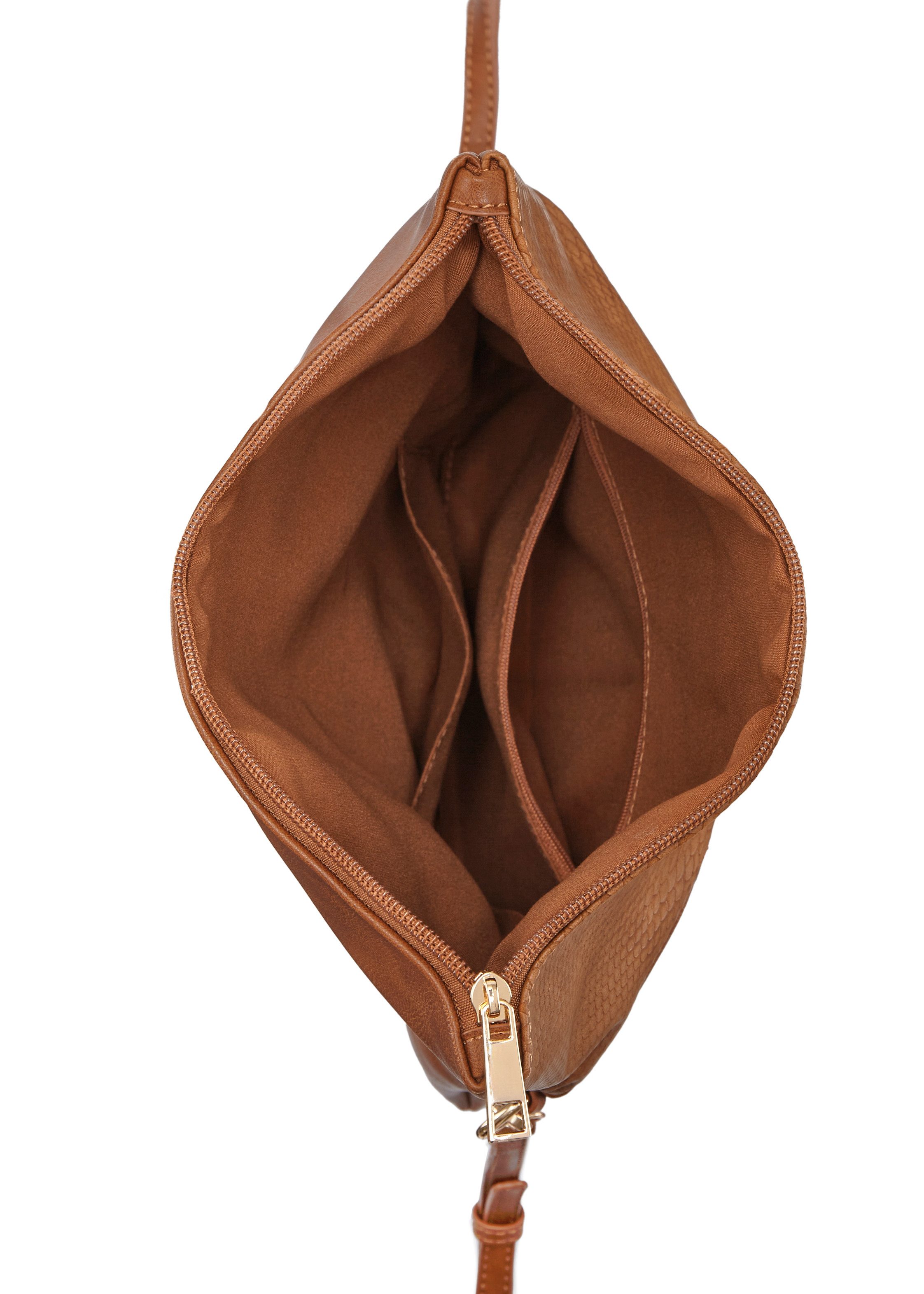 Vivance Umhängetasche Clutch, Abendtasche, Minibag, Handtasche, Schultertasche, Crossbody Bag VEGAN