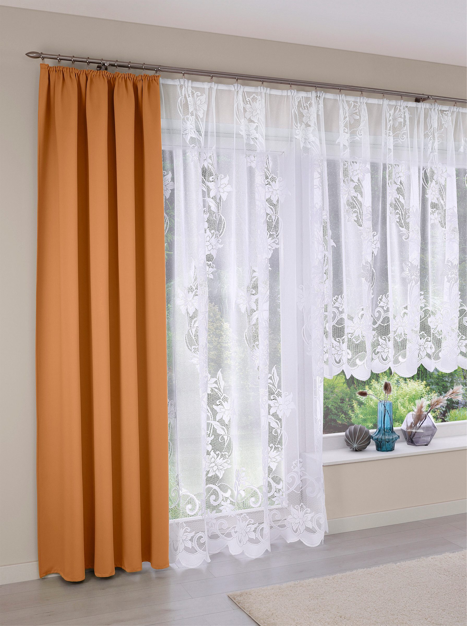 Witt Gardine Store, Faltenband, halbtransparent, Fertigstore günstig online kaufen