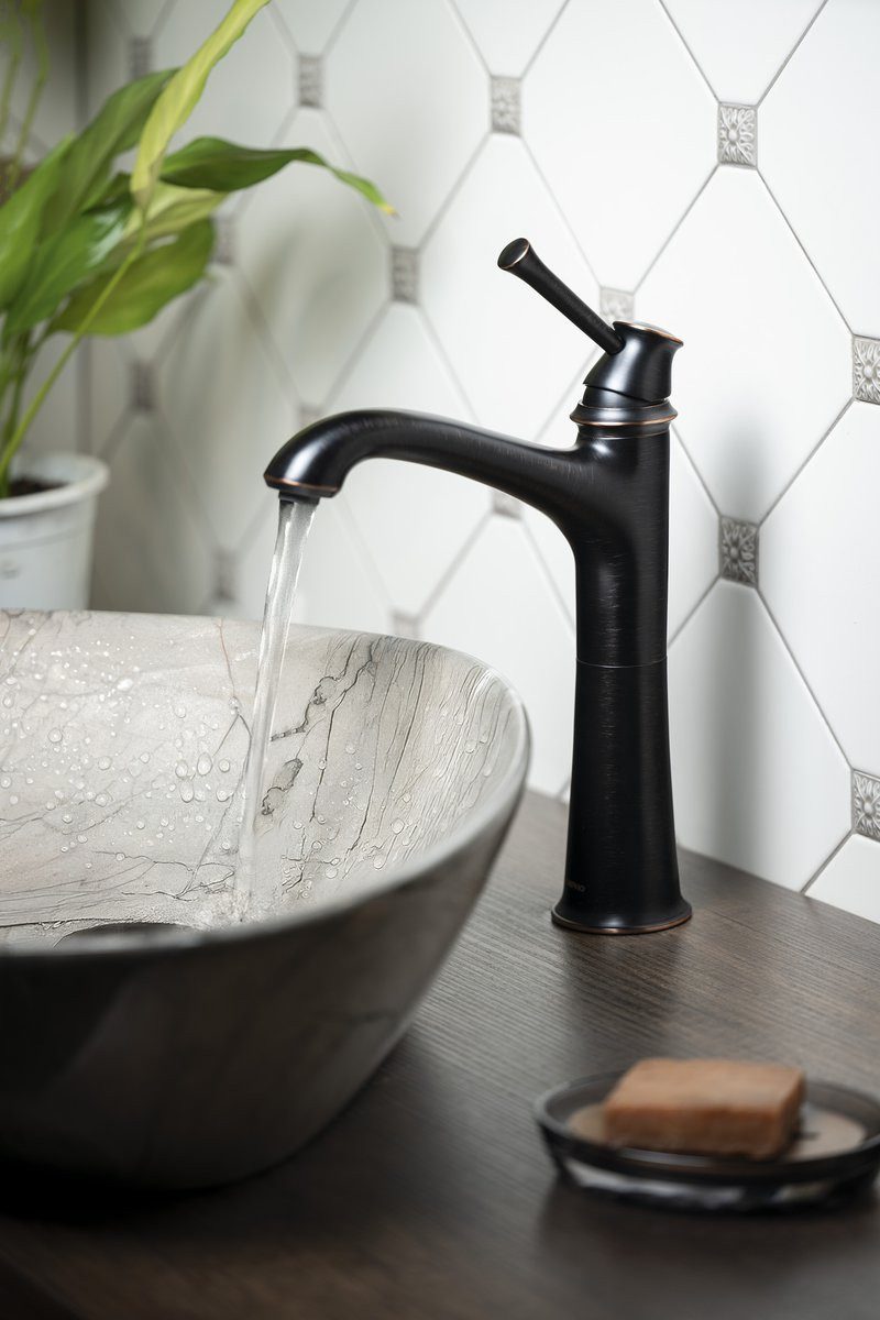 Sapho Waschtischarmatur CLASSIC Waschbecken-Armatur, Hoch, ölgeriebene Bronze Sapho-AZ006WB