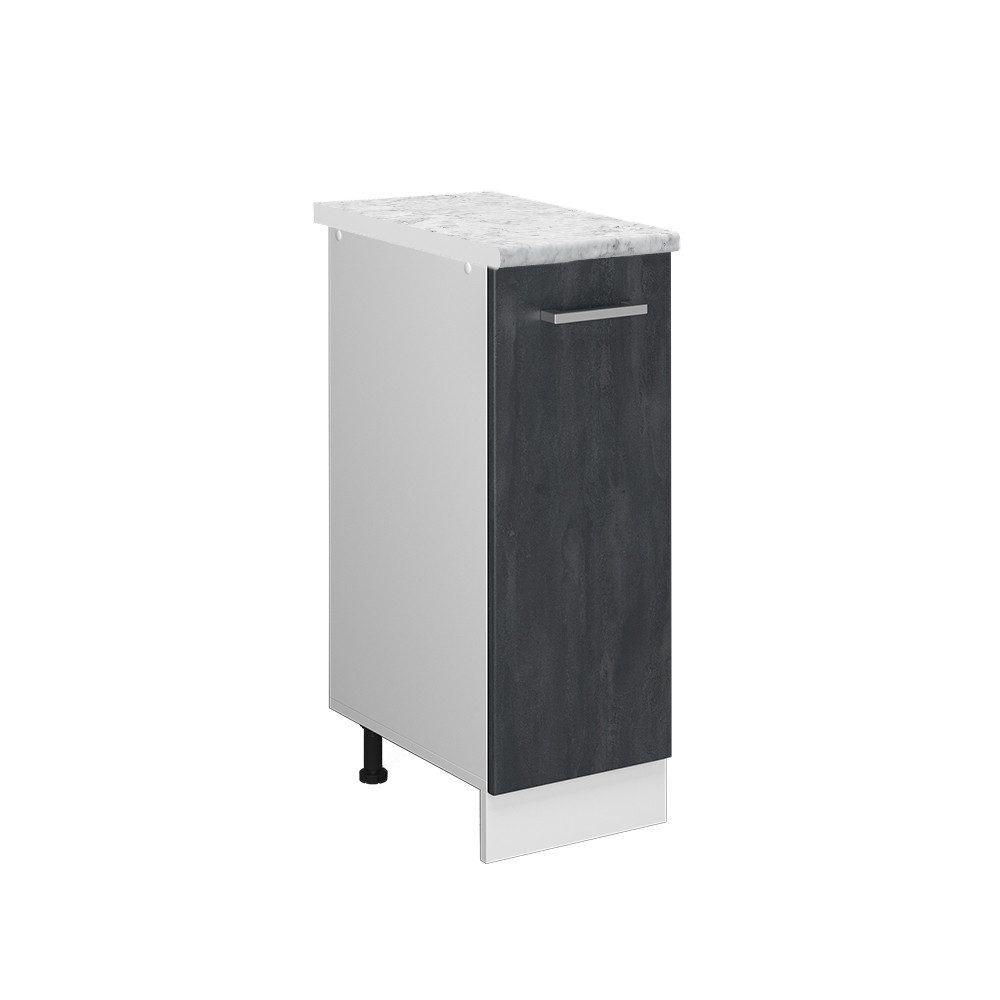 Vicco Apothekerschrank R-Line, Schwarz Beton/Weiß, 30 günstig online kaufen