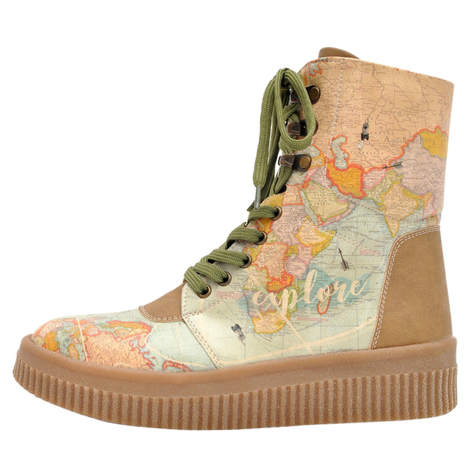 DOGO Future High Top Boots Explore Damen Stiefeletten Schnürboots Handgefer günstig online kaufen