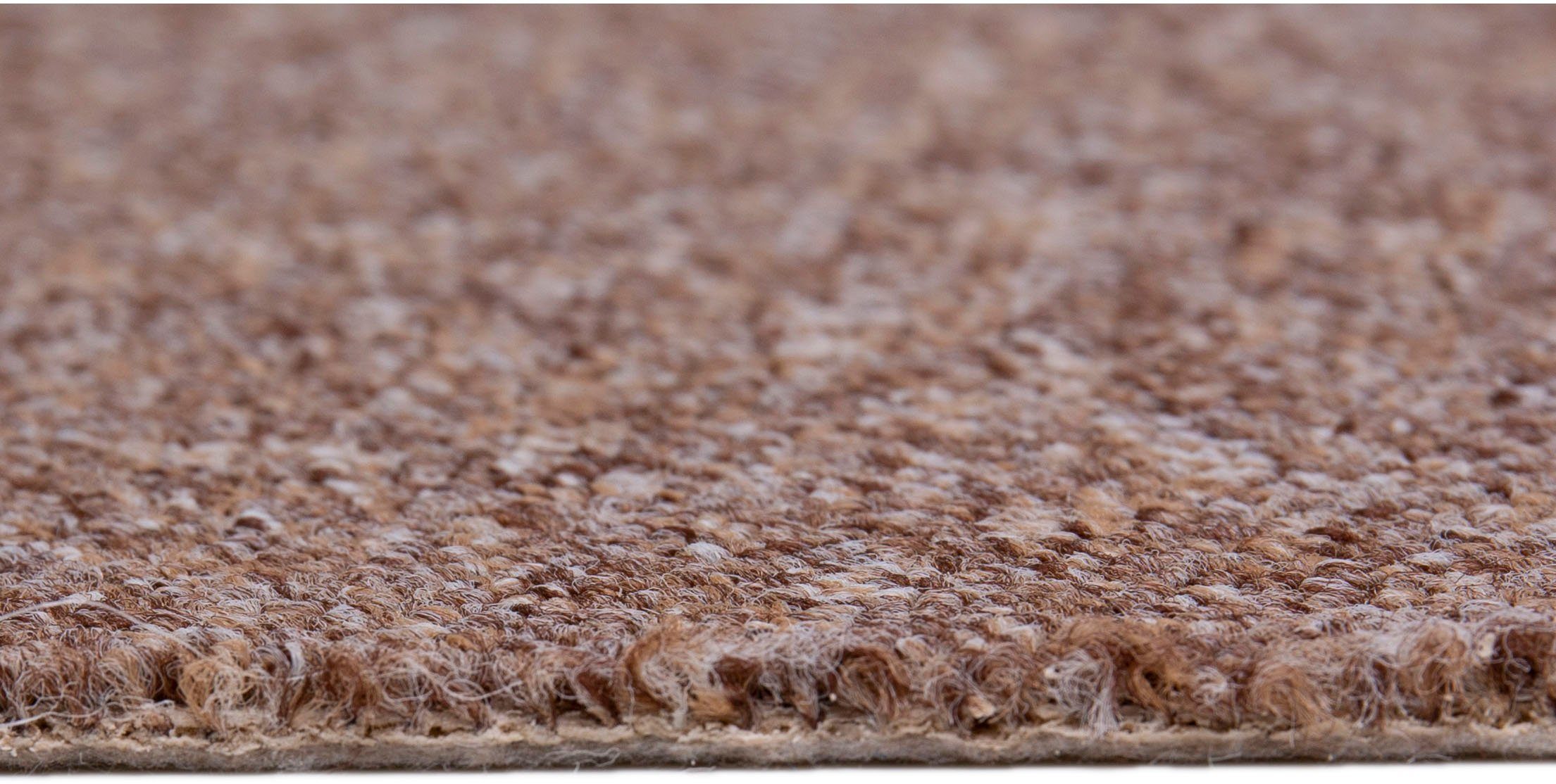Teppichboden Coupon Feinschlinge Paul, Andiamo, braun 6 400 500 oder mm, & cm Breite pflegeleicht strapazierfähig meliert, Höhe: cm, rechteckig