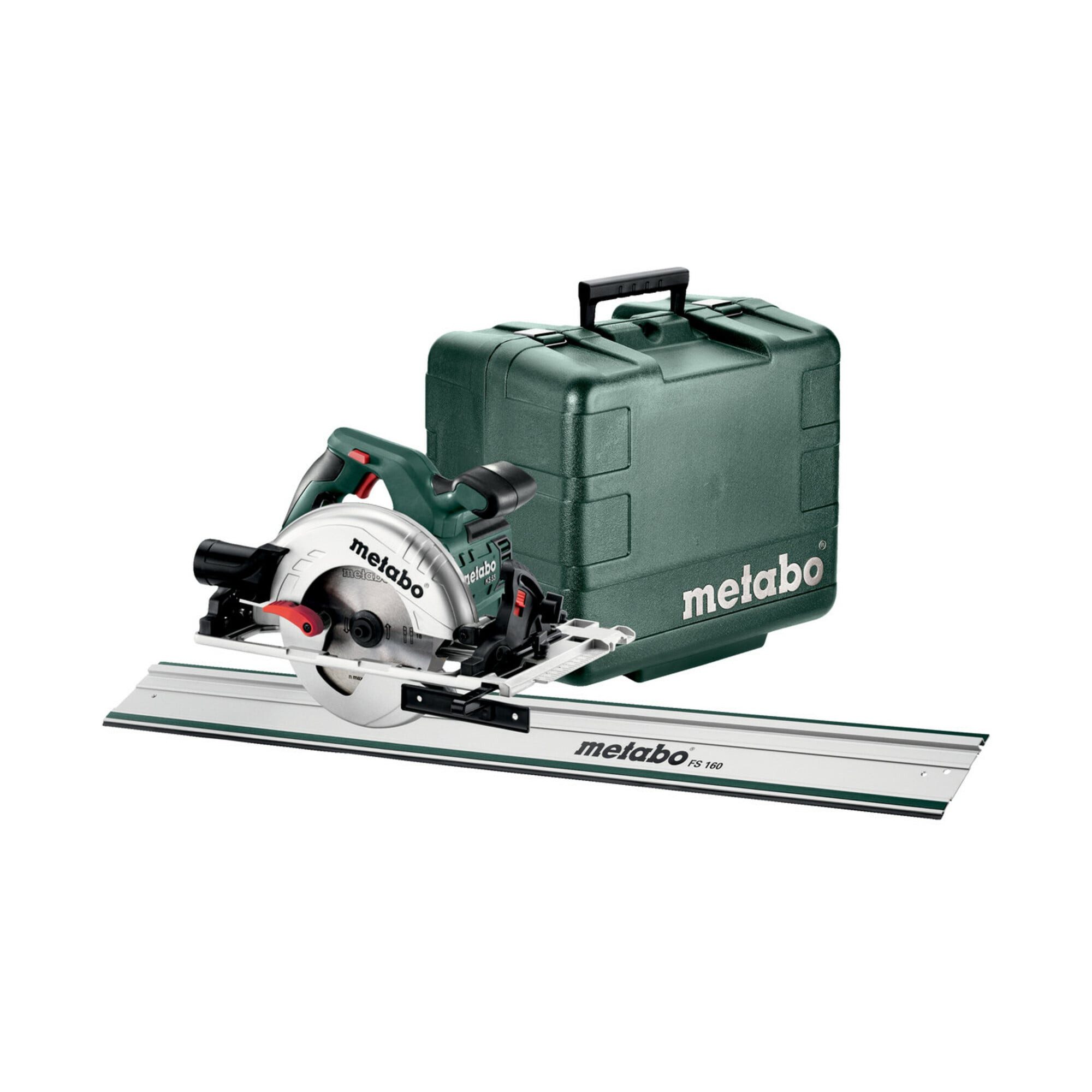 metabo Handkreissäge Metabo Handkreissäge KS 55 FS Set mit Führungsschiene FS 160; Kunststo
