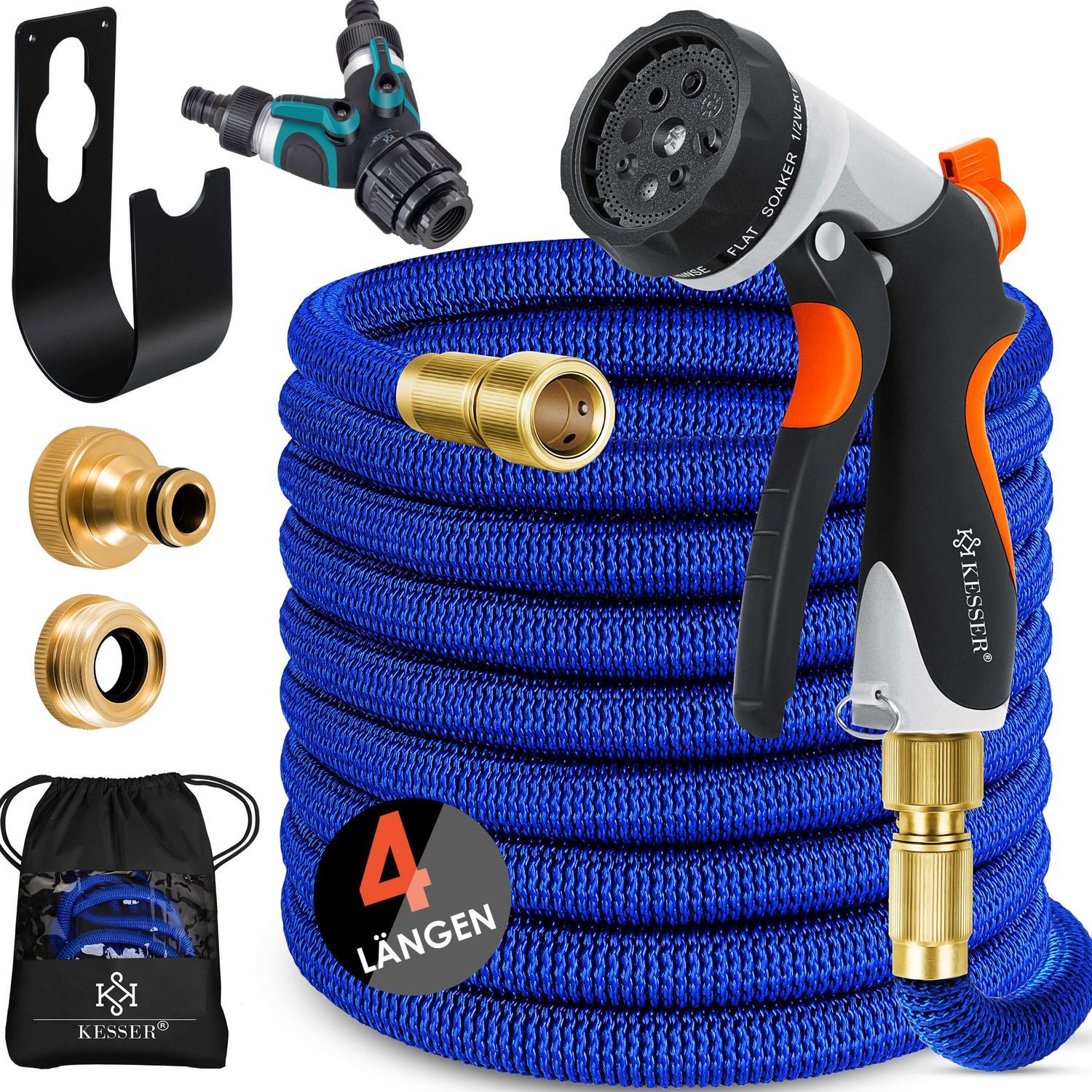 KESSER Gartenschlauch, Premium Wasserschlauch Flexibler Schlauch Gartenschlauch Flexischlauch