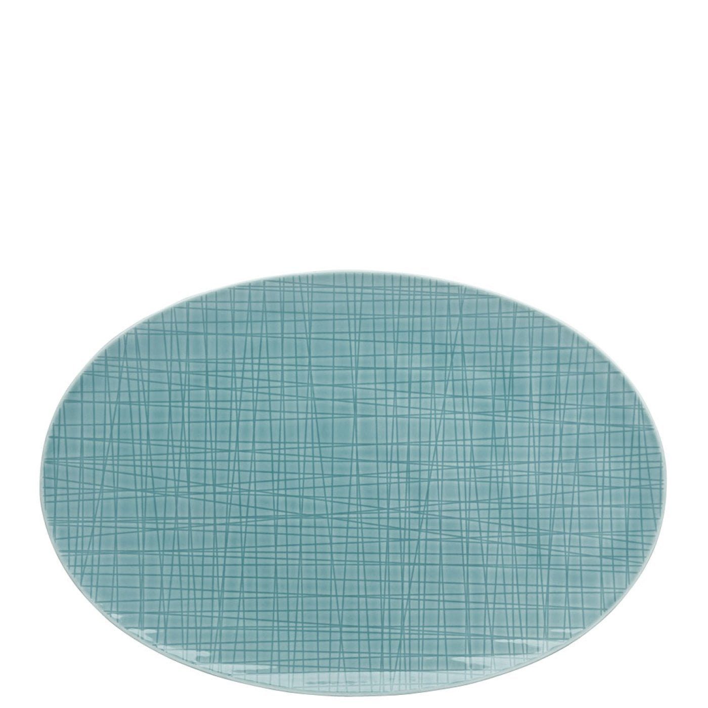 Rosenthal Servierplatte Mesh Colours Aqua Porzellan, cm, 30 (1-tlg) Platte